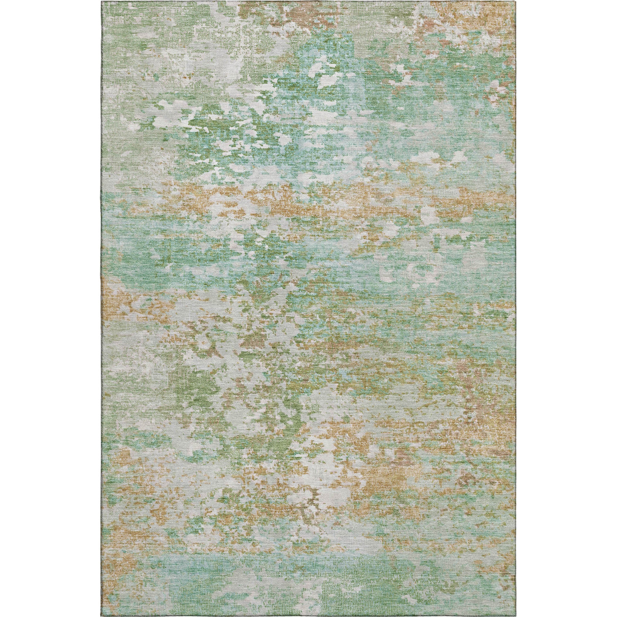 Tbilisi Machine Washable Transitional Teal Rug 2'6" x 3'10" #shape_Rectangle