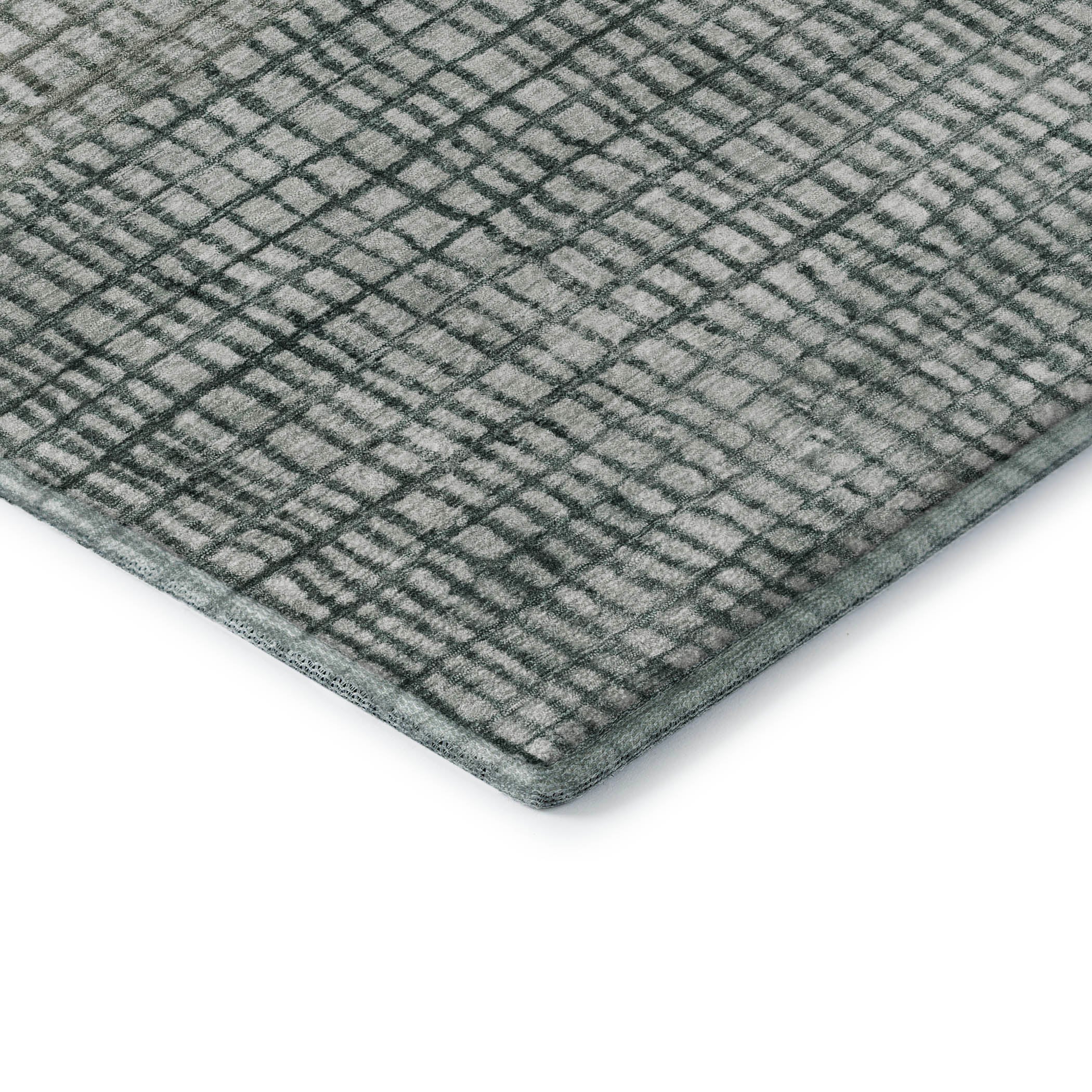 Seville Machine Washable Transitional Aqua Teal Rug 1'8" x 2'6" #shape_Rectangle