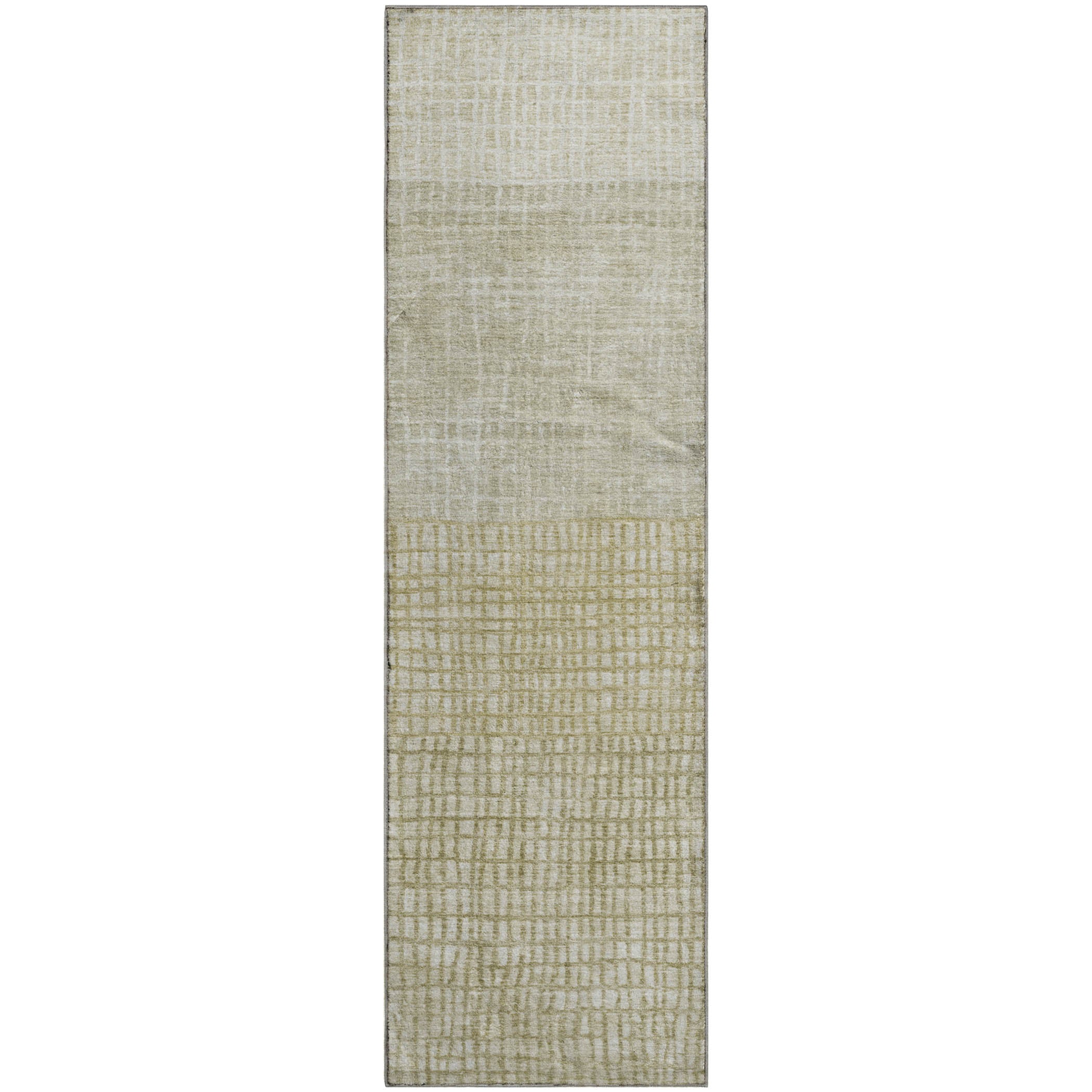 Seville Machine Washable Transitional Beige Brown Rug 2'3" x 7'6" #shape_Runner