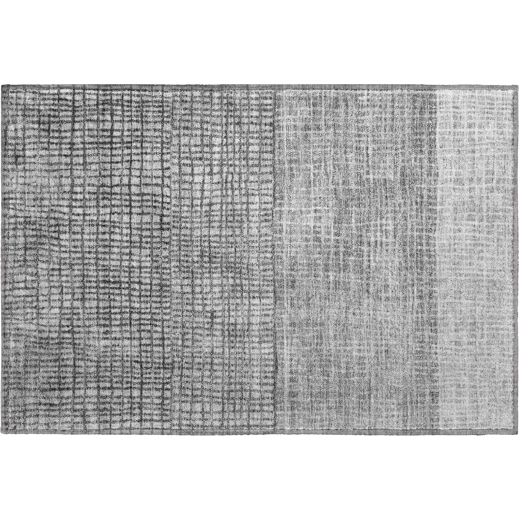 Seville Machine Washable Transitional Gray Rug 1'8" x 2'6" #shape_Rectangle