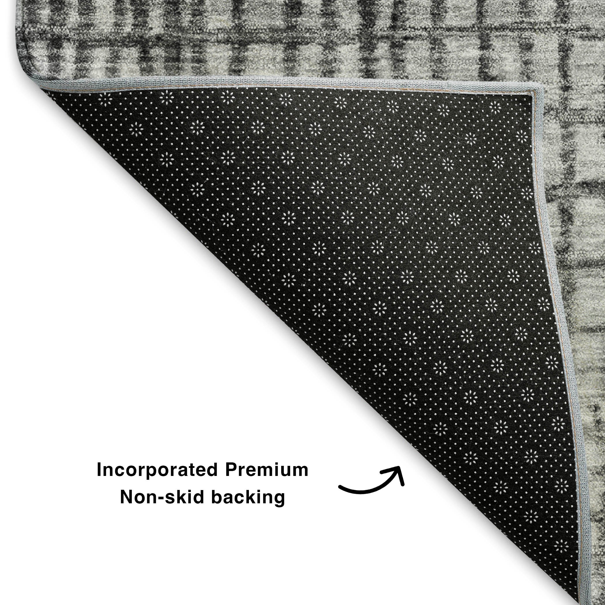 Seville Machine Washable Transitional Gray Rug 1'8" x 2'6" #shape_Rectangle