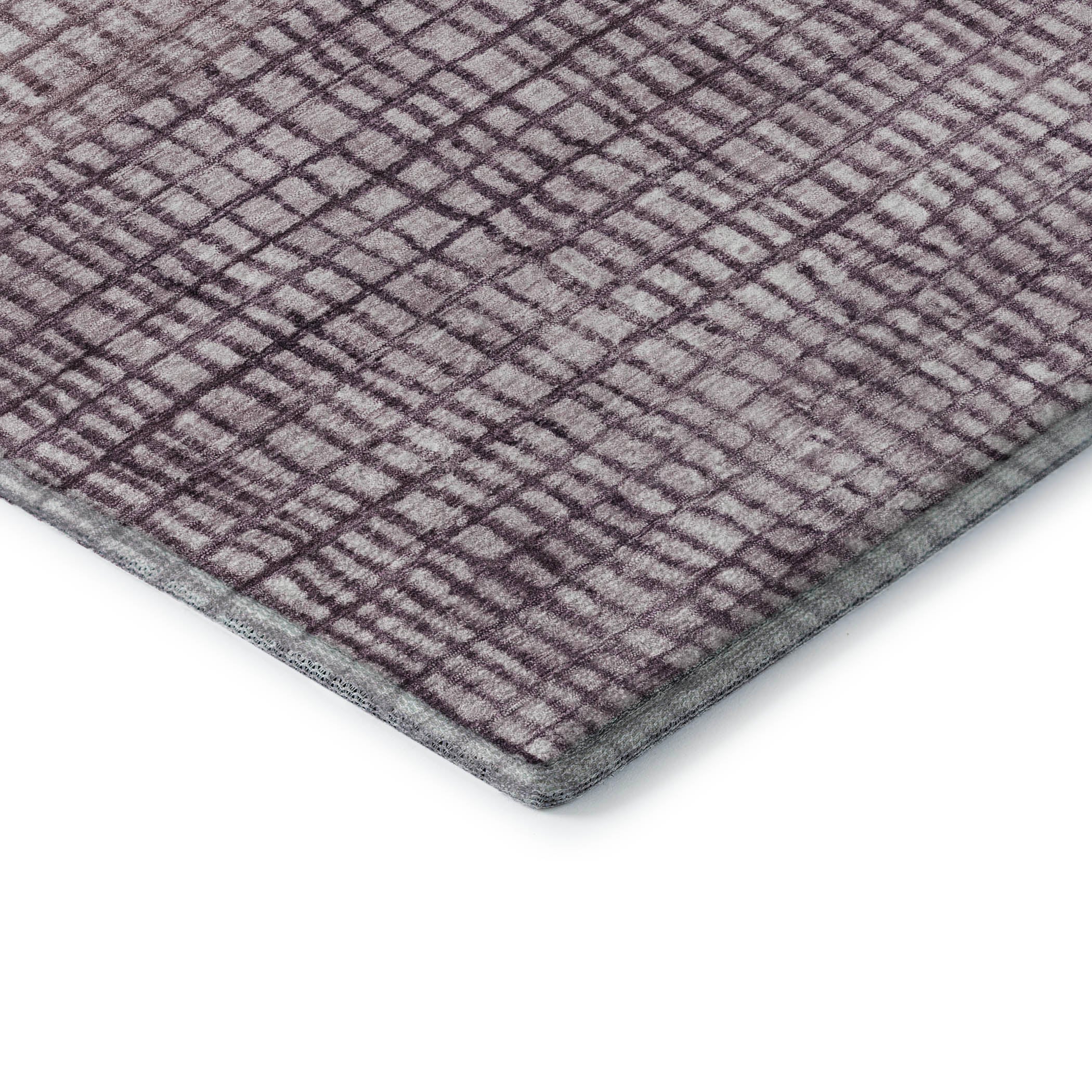 Seville Machine Washable Transitional Purple Rug 1'8" x 2'6" #shape_Rectangle