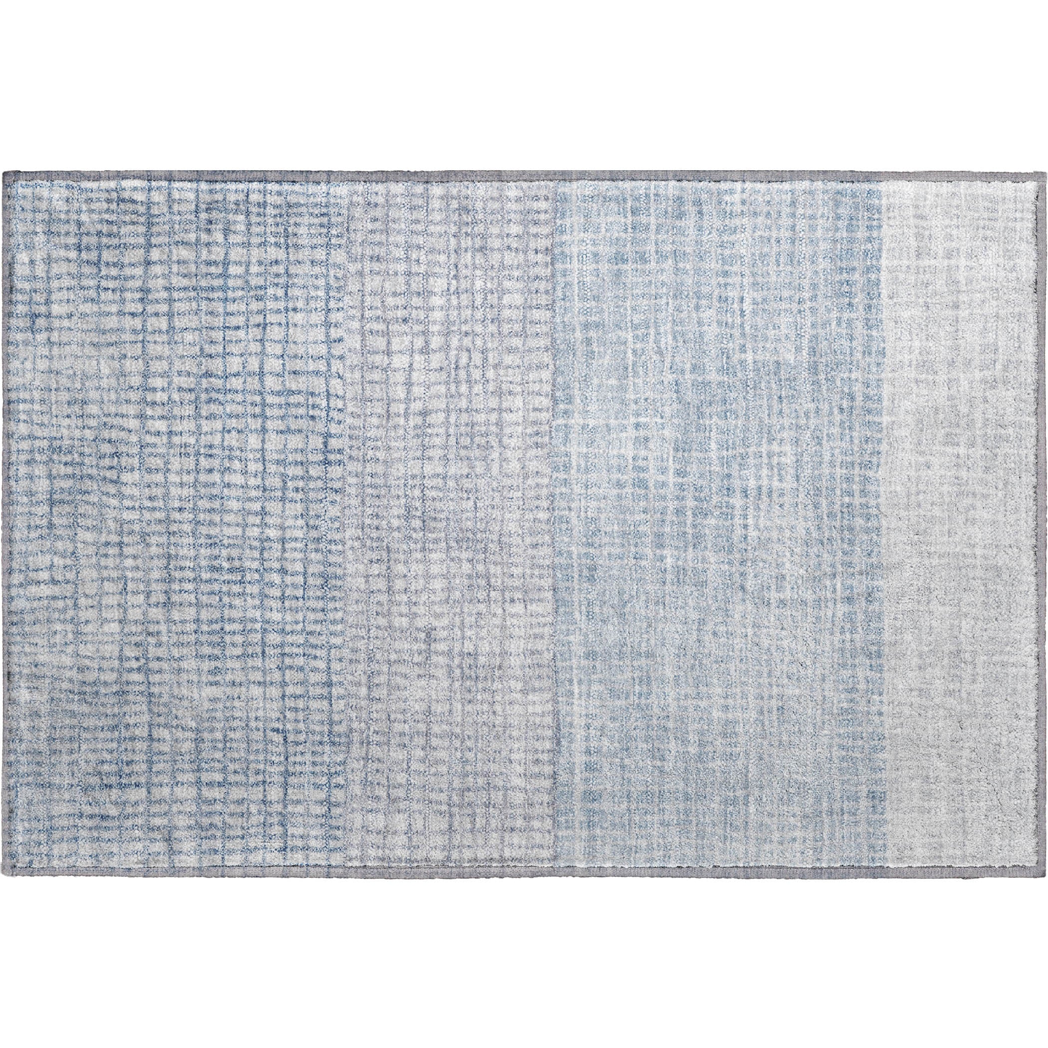 Seville Machine Washable Transitional Sky Blue Rug 1'8" x 2'6" #shape_Rectangle