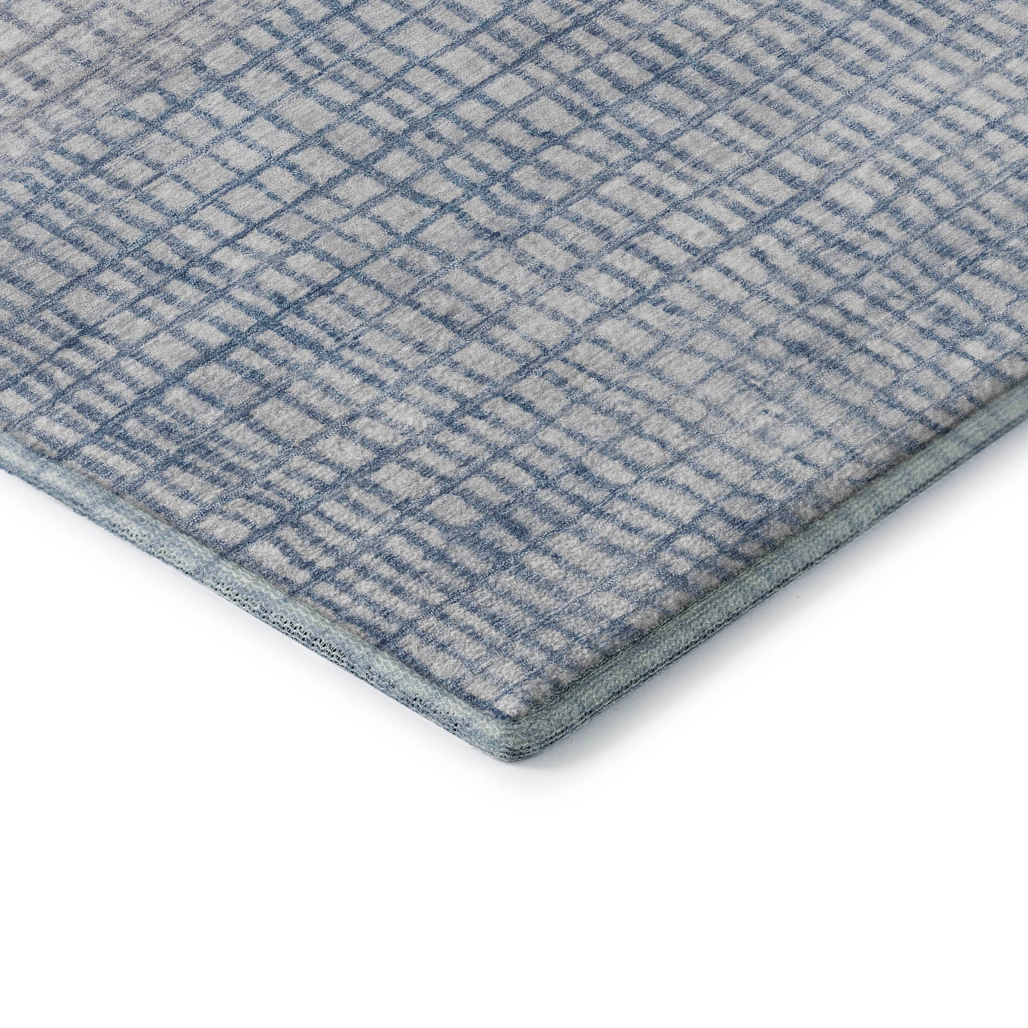 Seville Machine Washable Transitional Sky Blue Rug 1'8" x 2'6" #shape_Rectangle