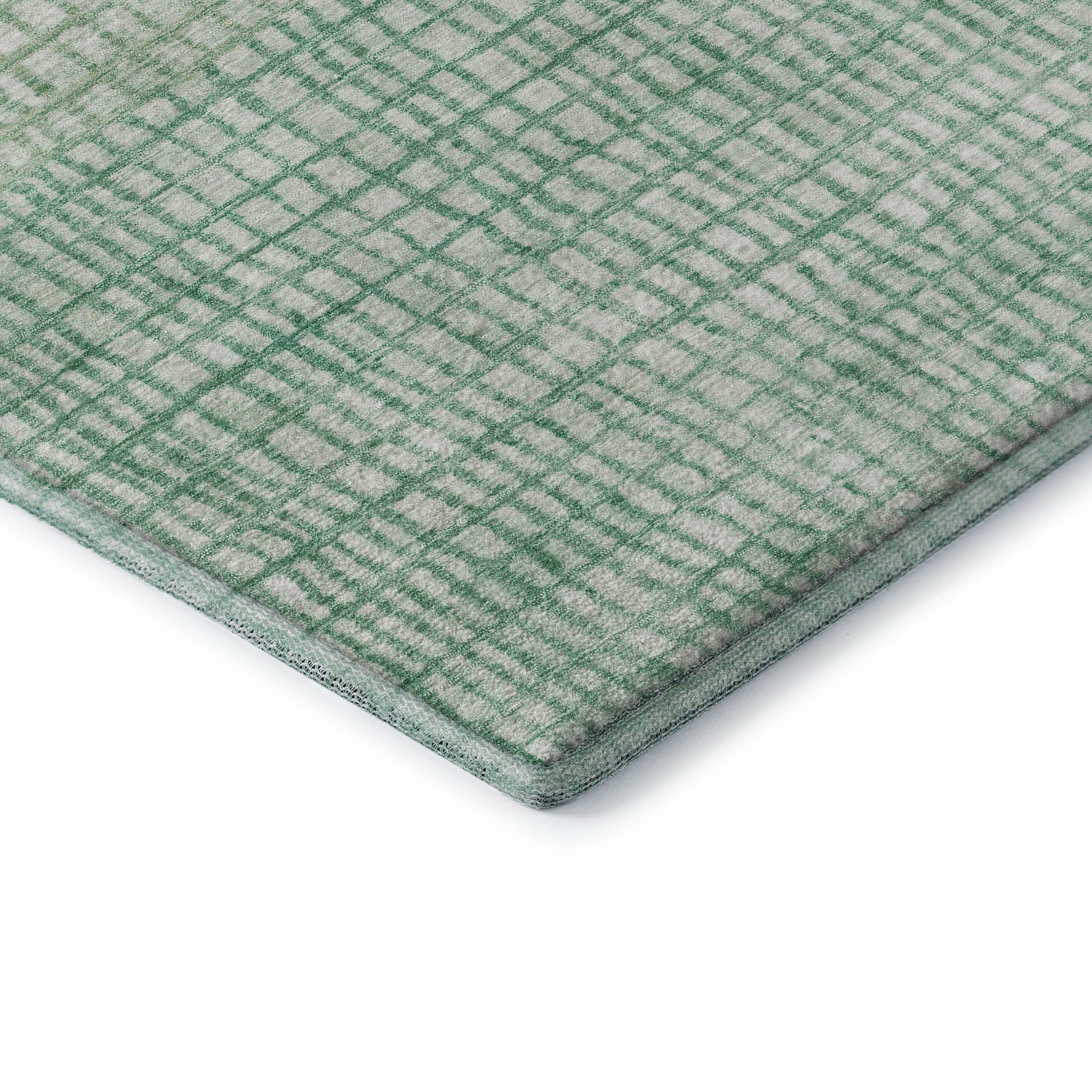 Seville Machine Washable Transitional Teal Rug 1'8" x 2'6" #shape_Rectangle