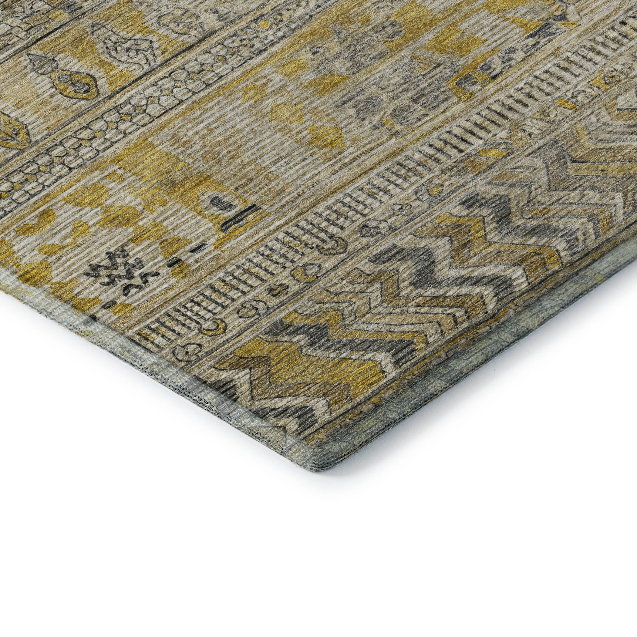 Jaipur Machine Washable Transitional Brown Rug 1'8" x 2'6" #shape_Rectangle