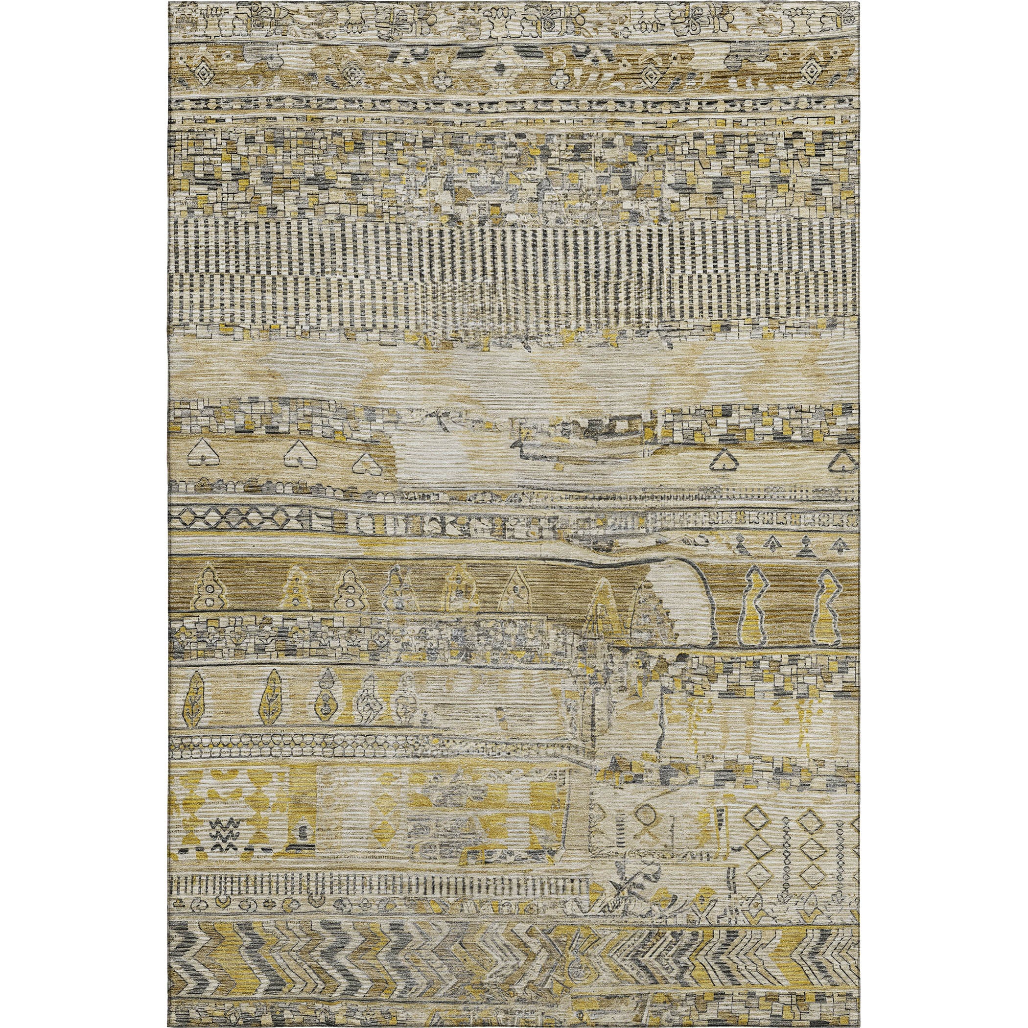 Jaipur Machine Washable Transitional Brown Rug 2'6" x 3'10" #shape_Rectangle