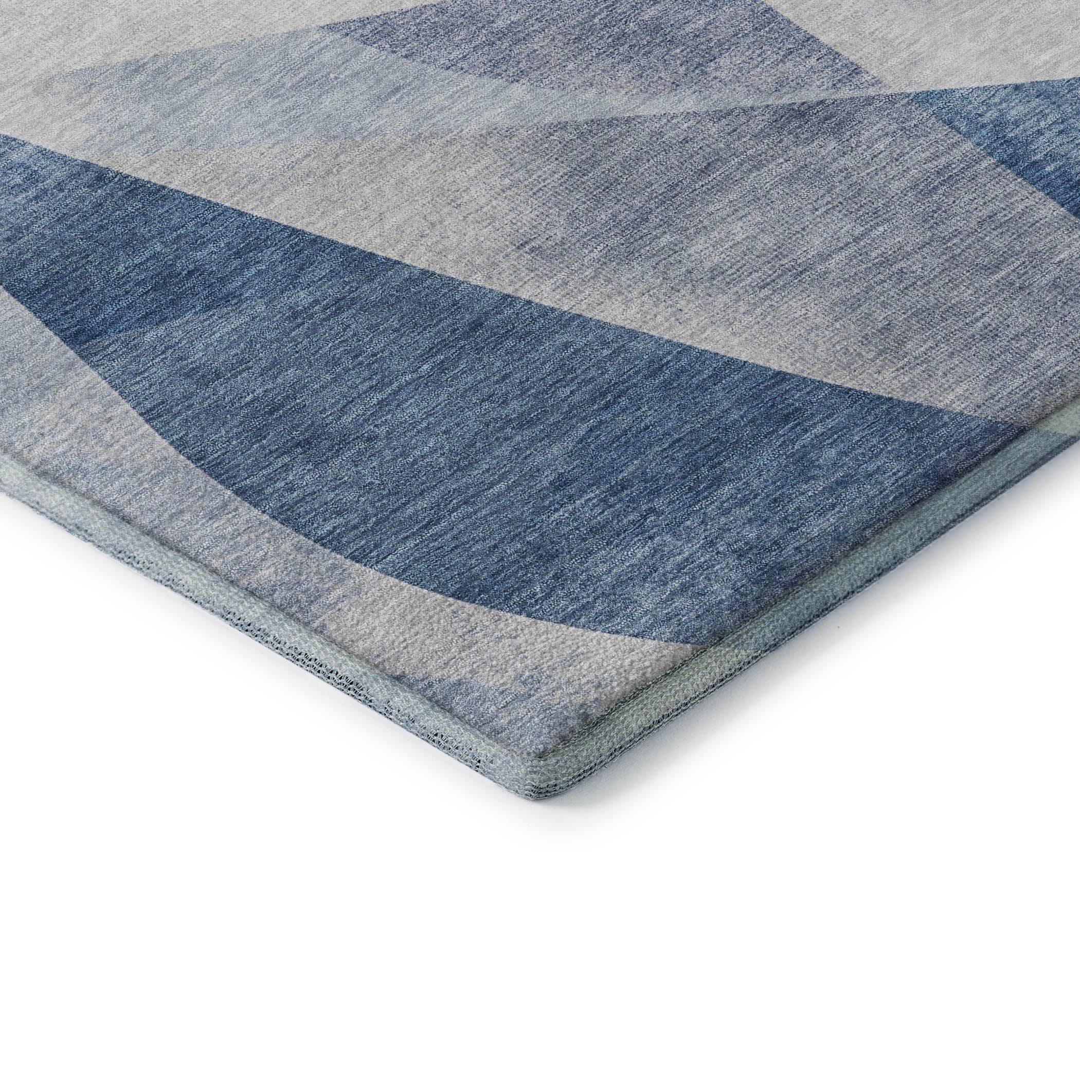 Chiang Mai Machine Washable Transitional Denim Blue Rug 1'8" x 2'6" #shape_Rectangle
