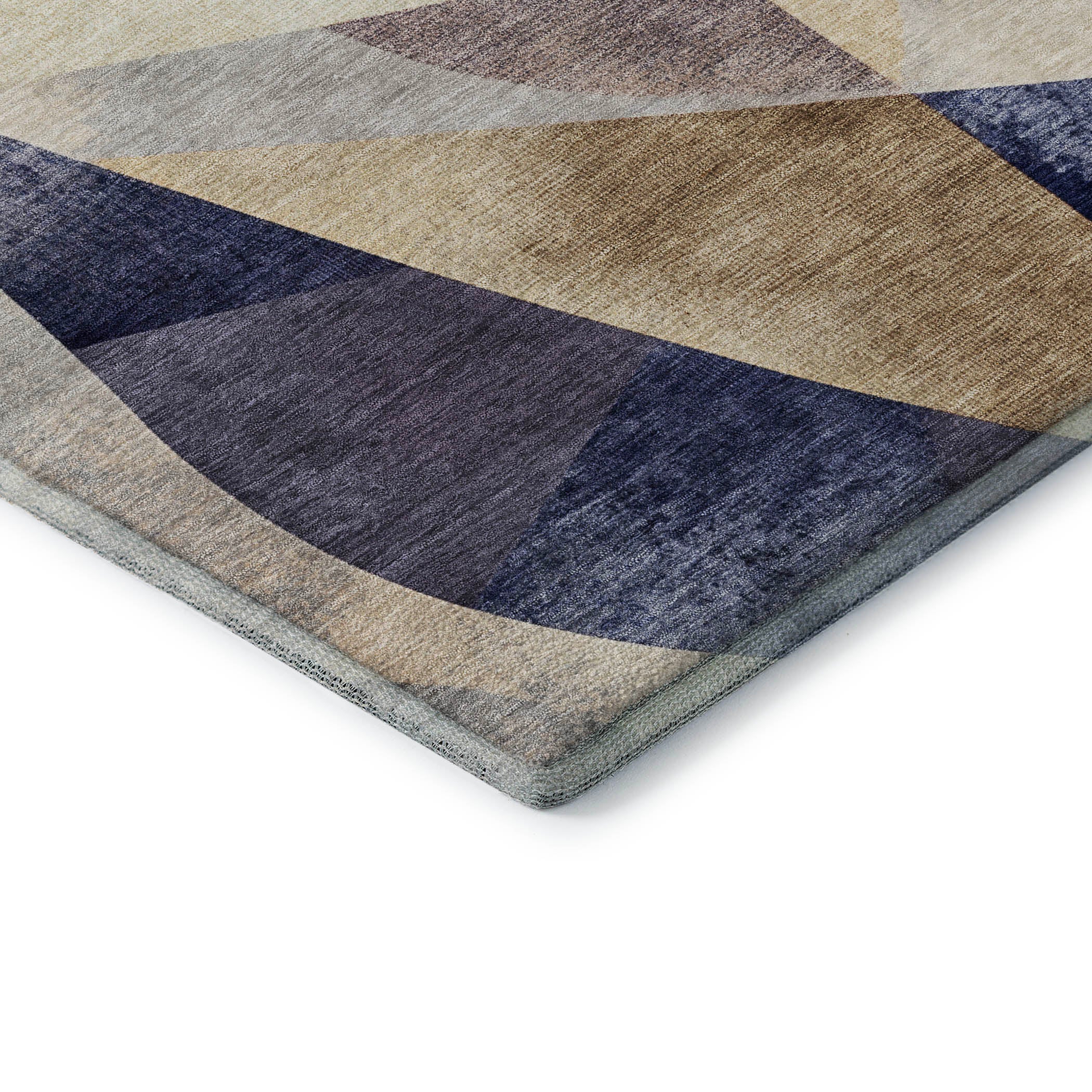 Chiang Mai Machine Washable Transitional Navy Blue Rug 1'8" x 2'6" #shape_Rectangle