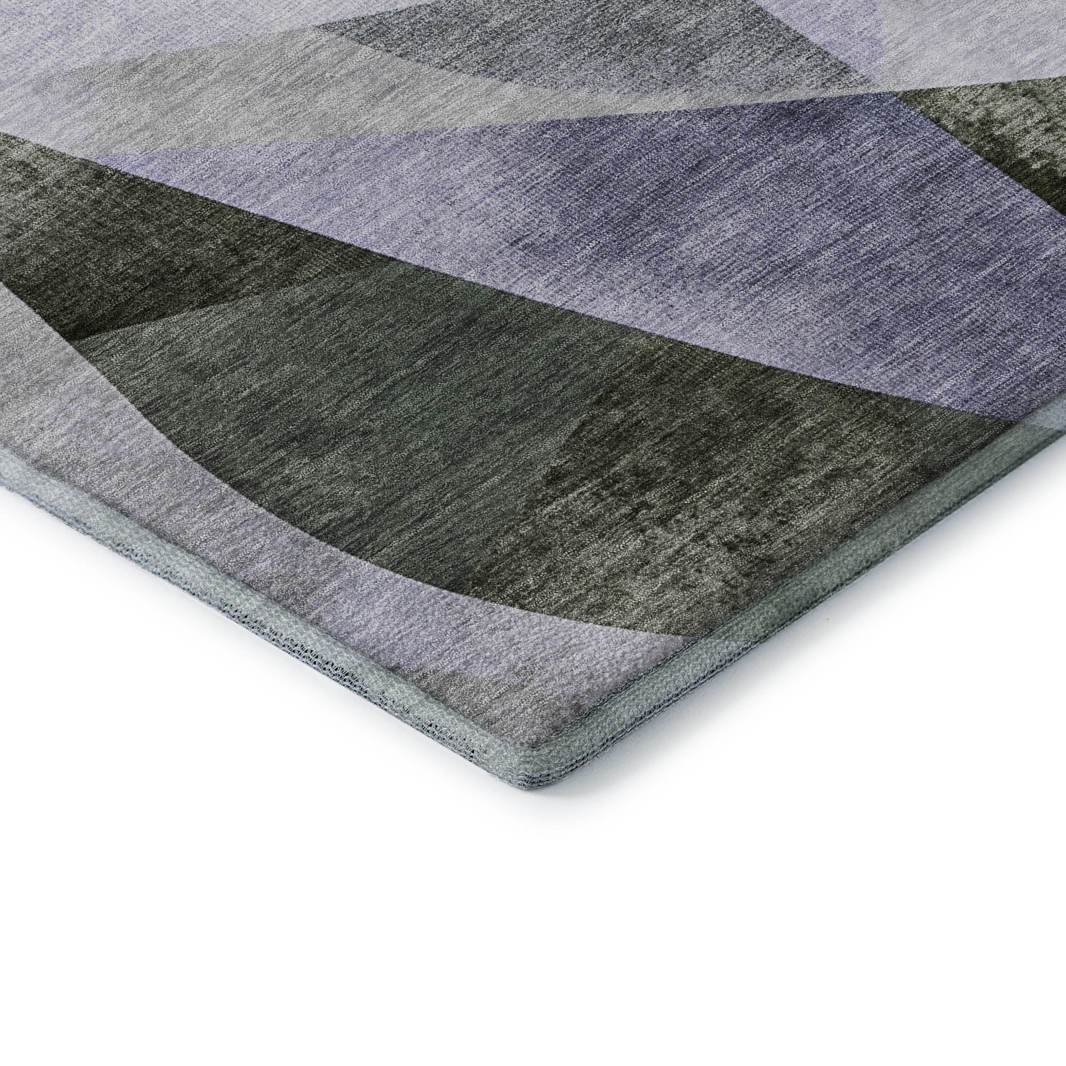 Chiang Mai Machine Washable Transitional Olive Green Rug 1'8" x 2'6" #shape_Rectangle