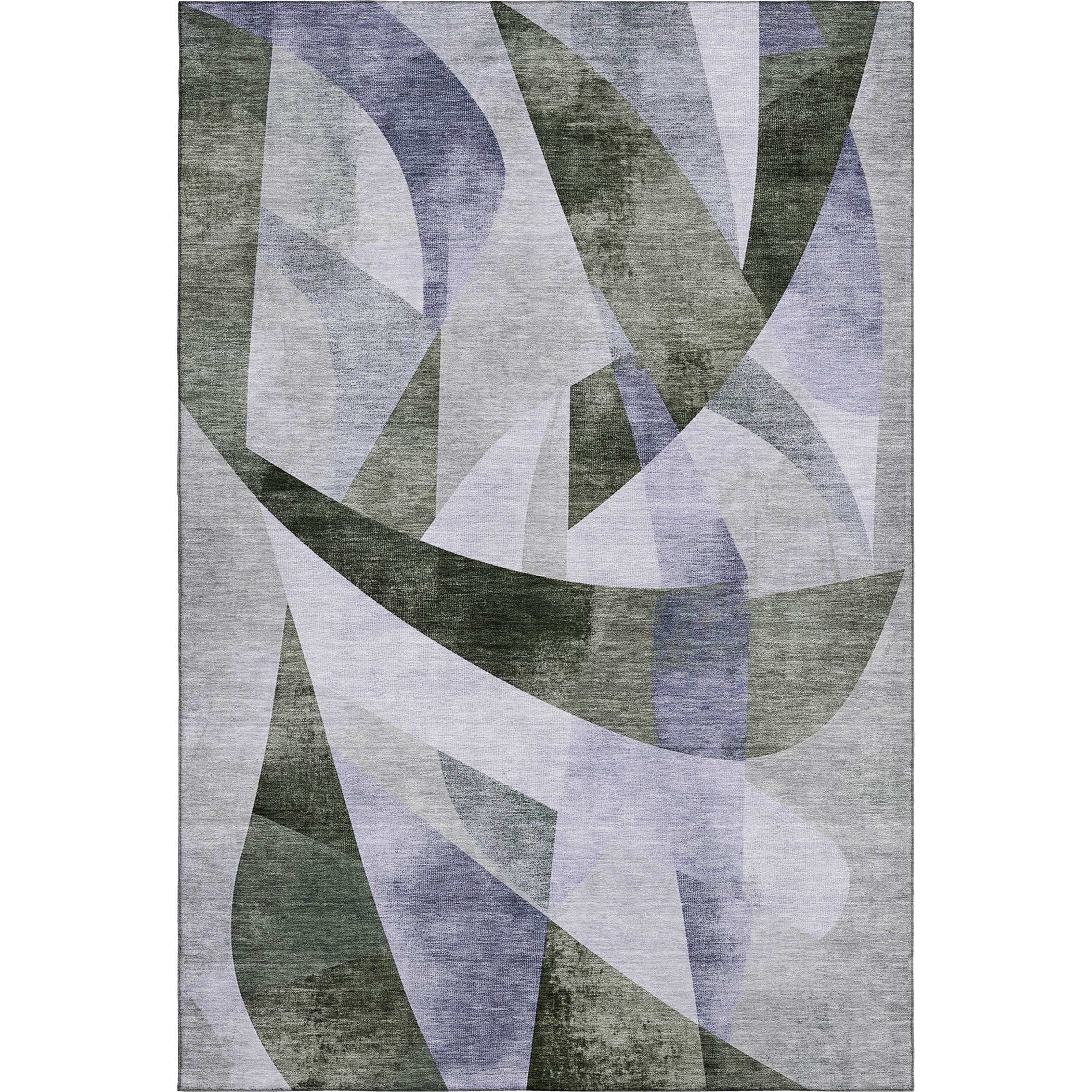 Chiang Mai Machine Washable Transitional Olive Green Rug 2'6" x 3'10" #shape_Rectangle