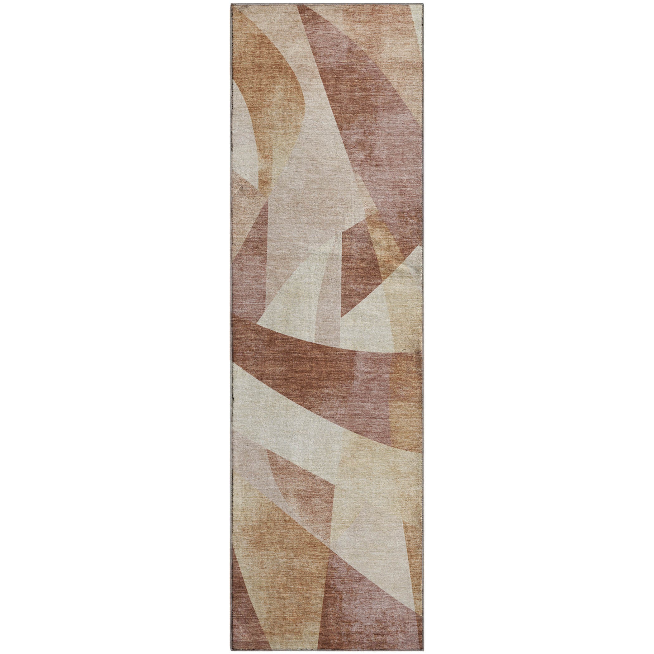 Chiang Mai Machine Washable Transitional Paprika Orange Rug 2'3" x 7'6" #shape_Runner
