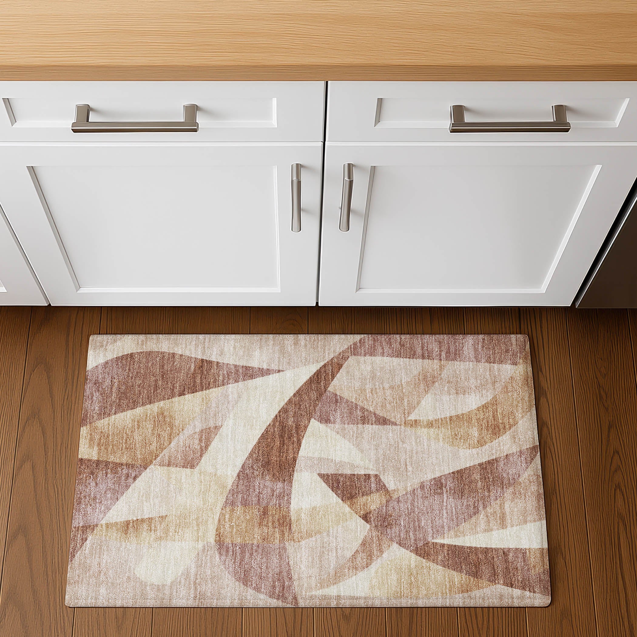Chiang Mai Machine Washable Transitional Paprika Orange Rug 1'8" x 2'6" #shape_Rectangle