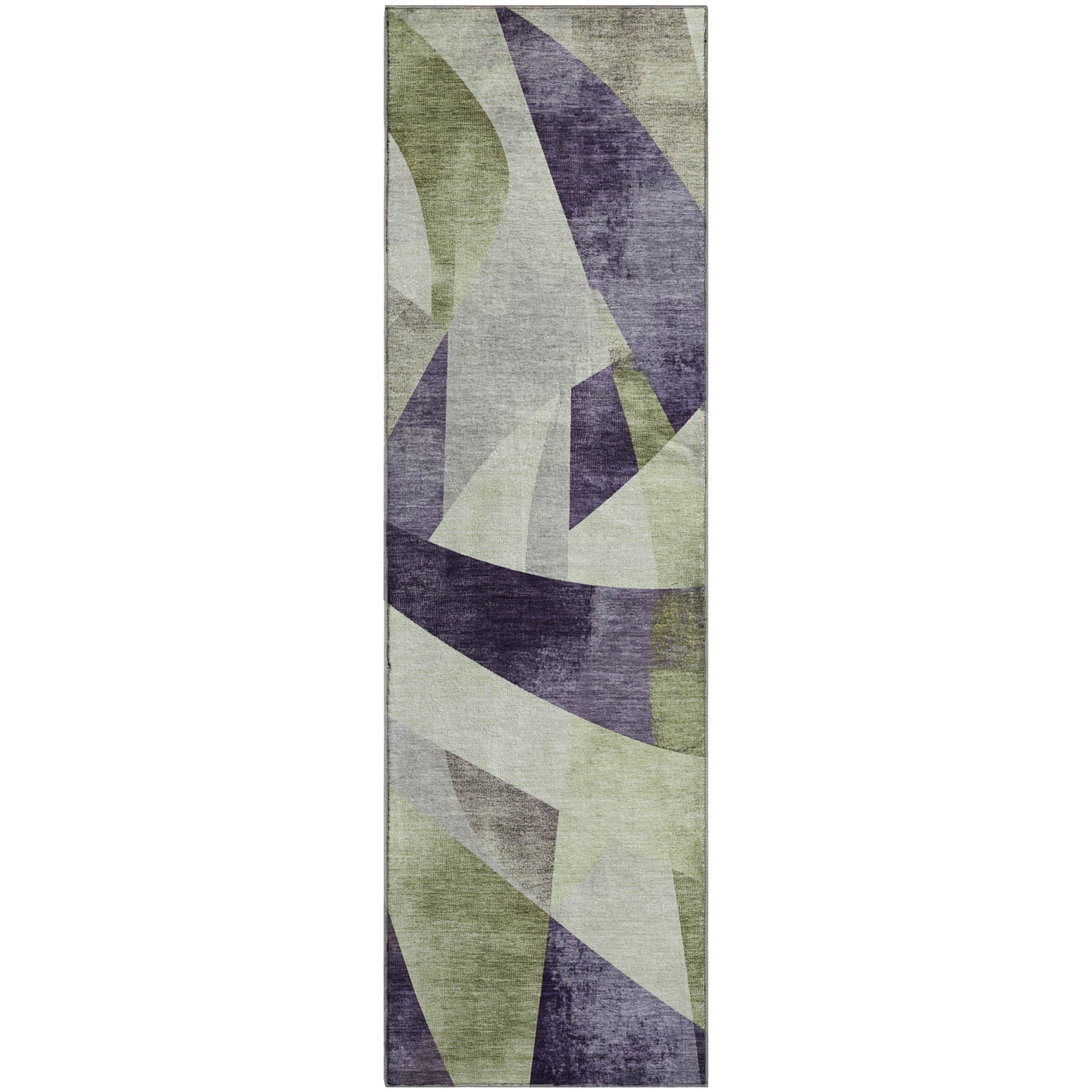 Chiang Mai Machine Washable Transitional Purple Rug 2'3" x 7'6" #shape_Runner