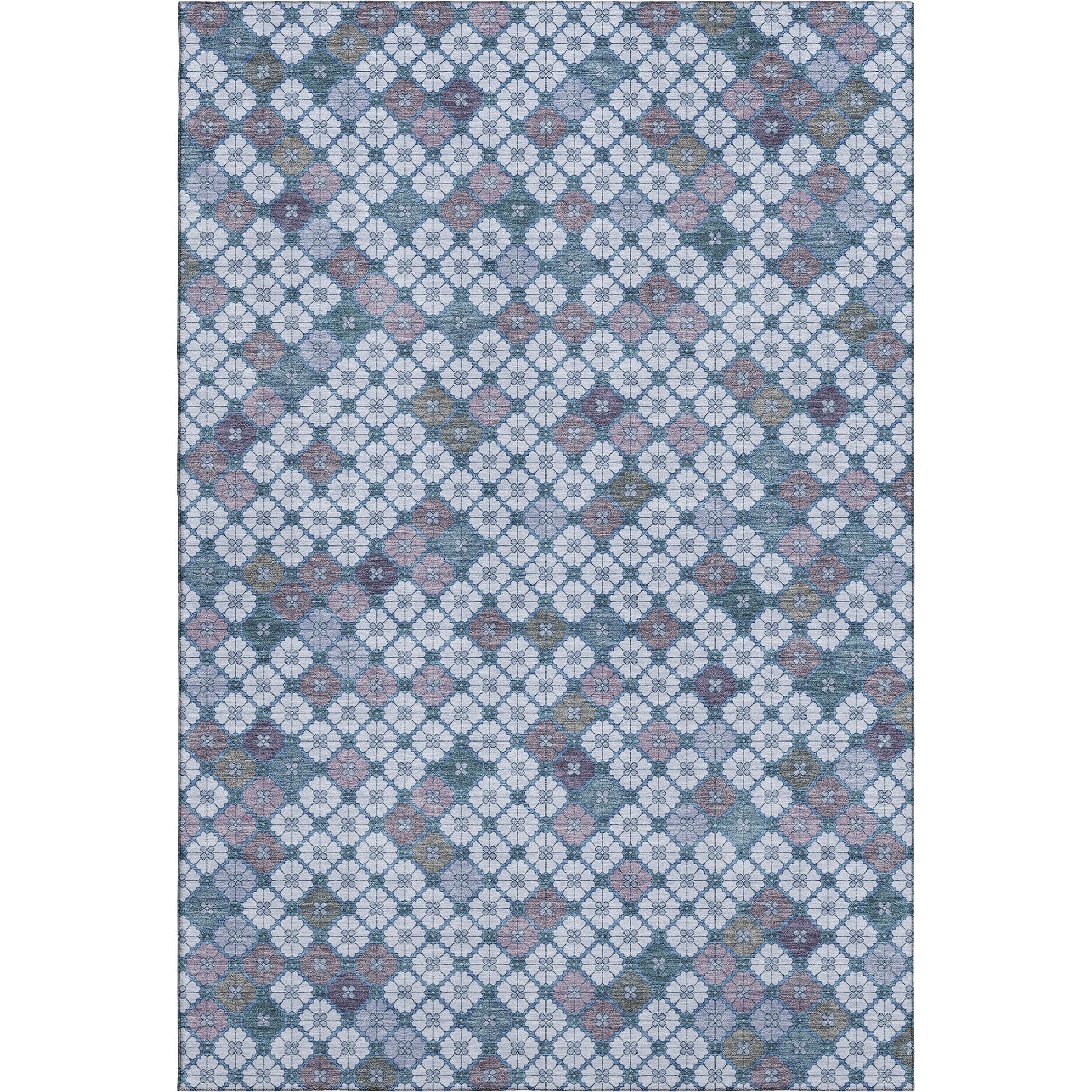 Antigua Machine Washable Transitional Sky Blue Rug 2'6" x 3'10" #shape_Rectangle