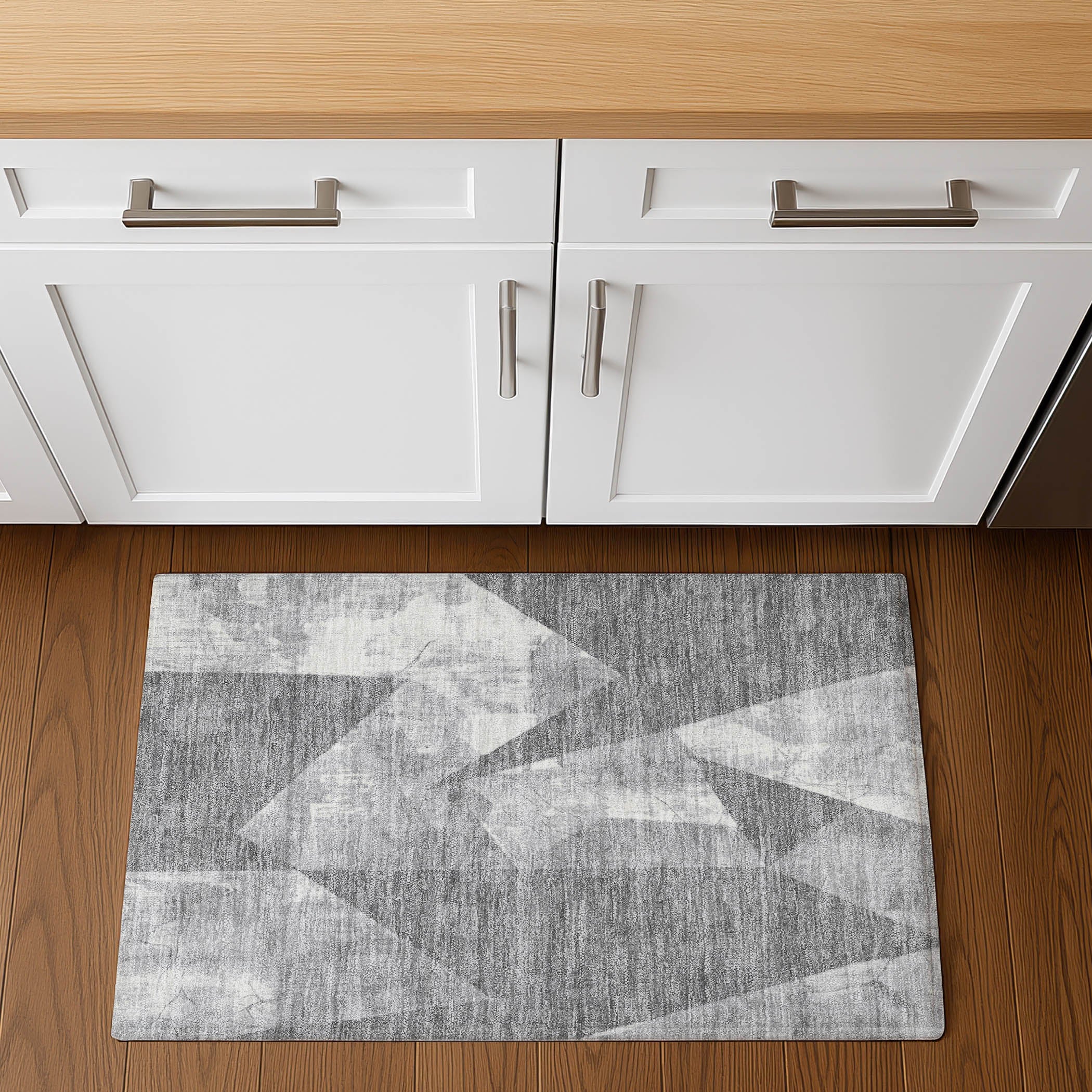 Bergen Machine Washable Transitional Gray Rug 1'8" x 2'6" #shape_Rectangle