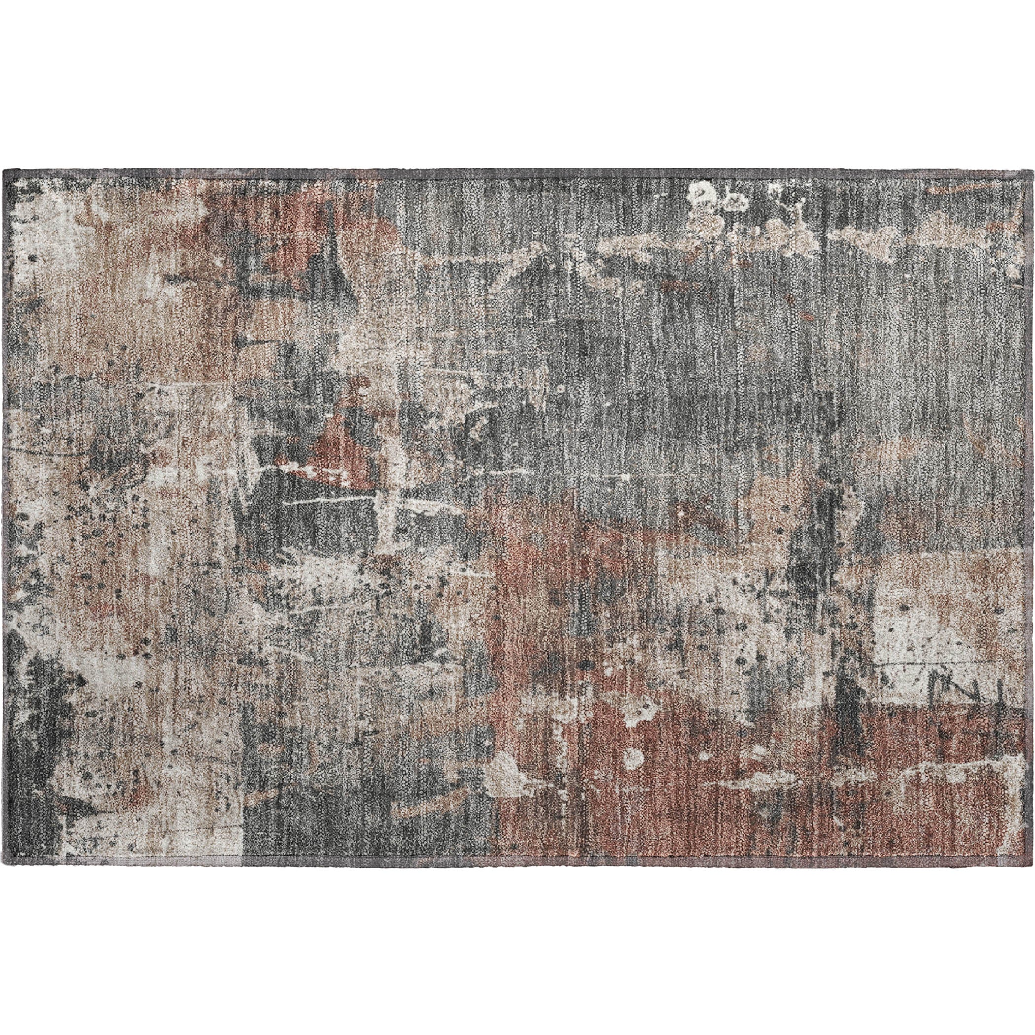 Tbilisi Machine Washable Transitional Paprika Orange Rug 1'8" x 2'6" #shape_Rectangle