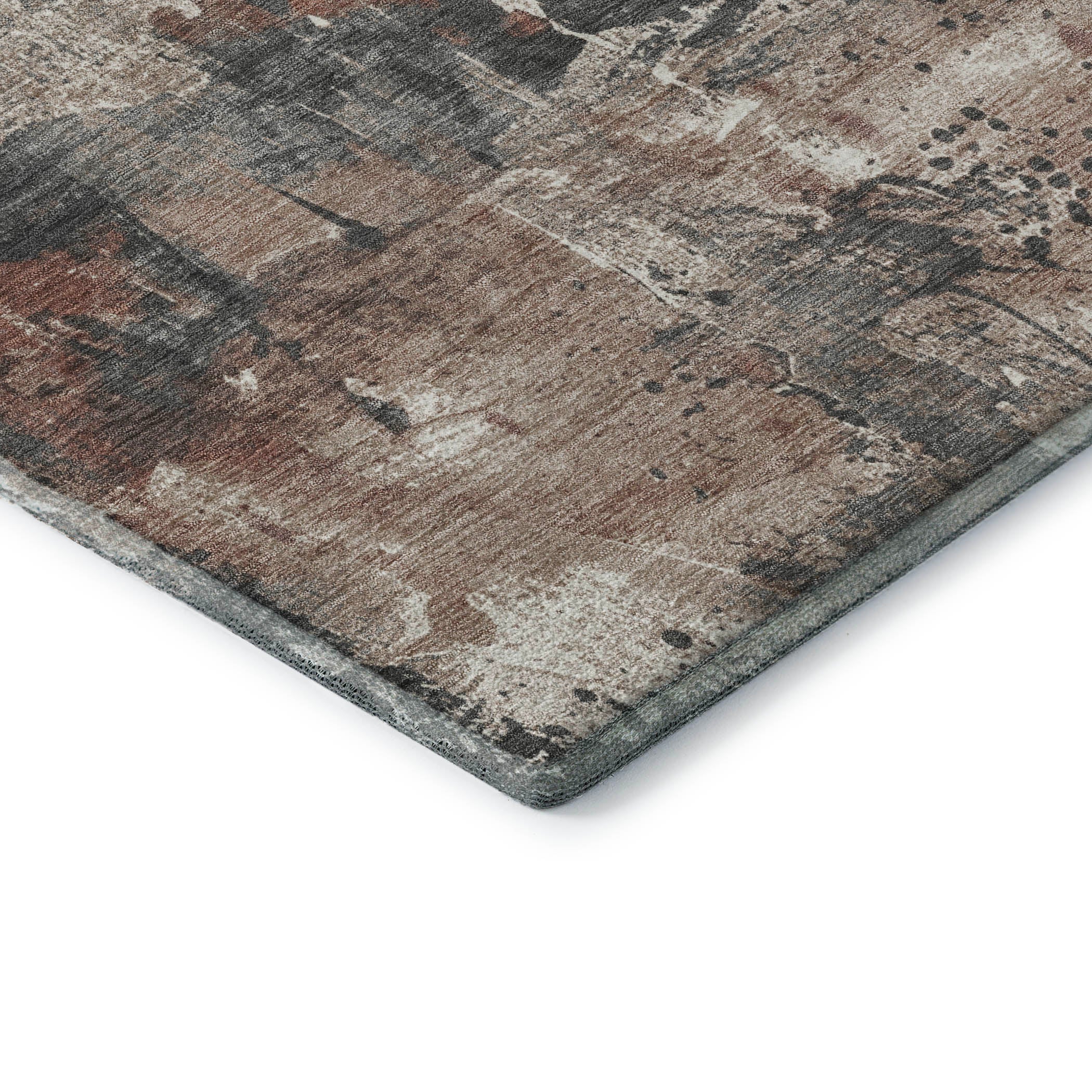 Tbilisi Machine Washable Transitional Paprika Orange Rug 1'8" x 2'6" #shape_Rectangle