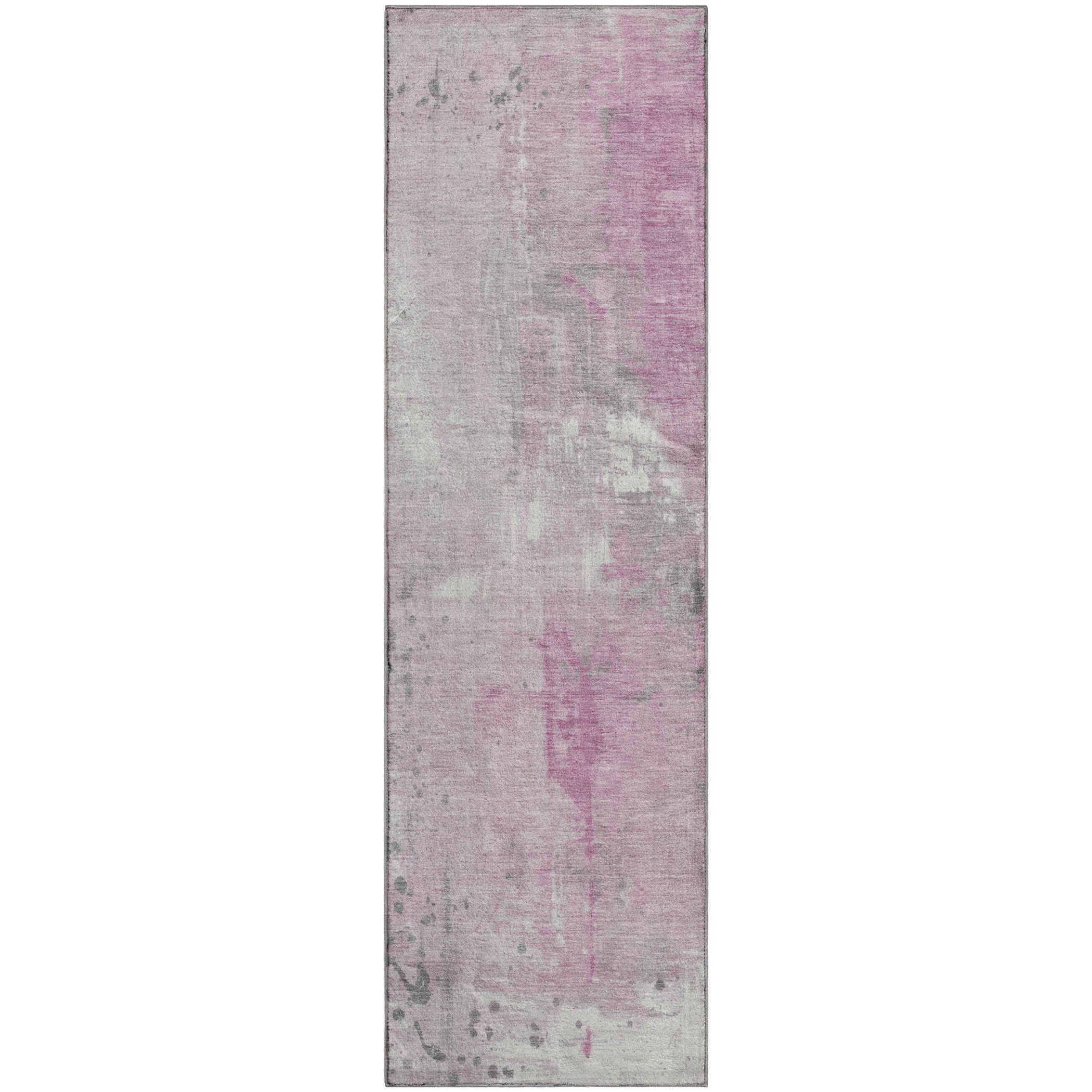 Havana Machine Washable Transitional Pink Rug 2'3" x 7'6" #shape_Runner