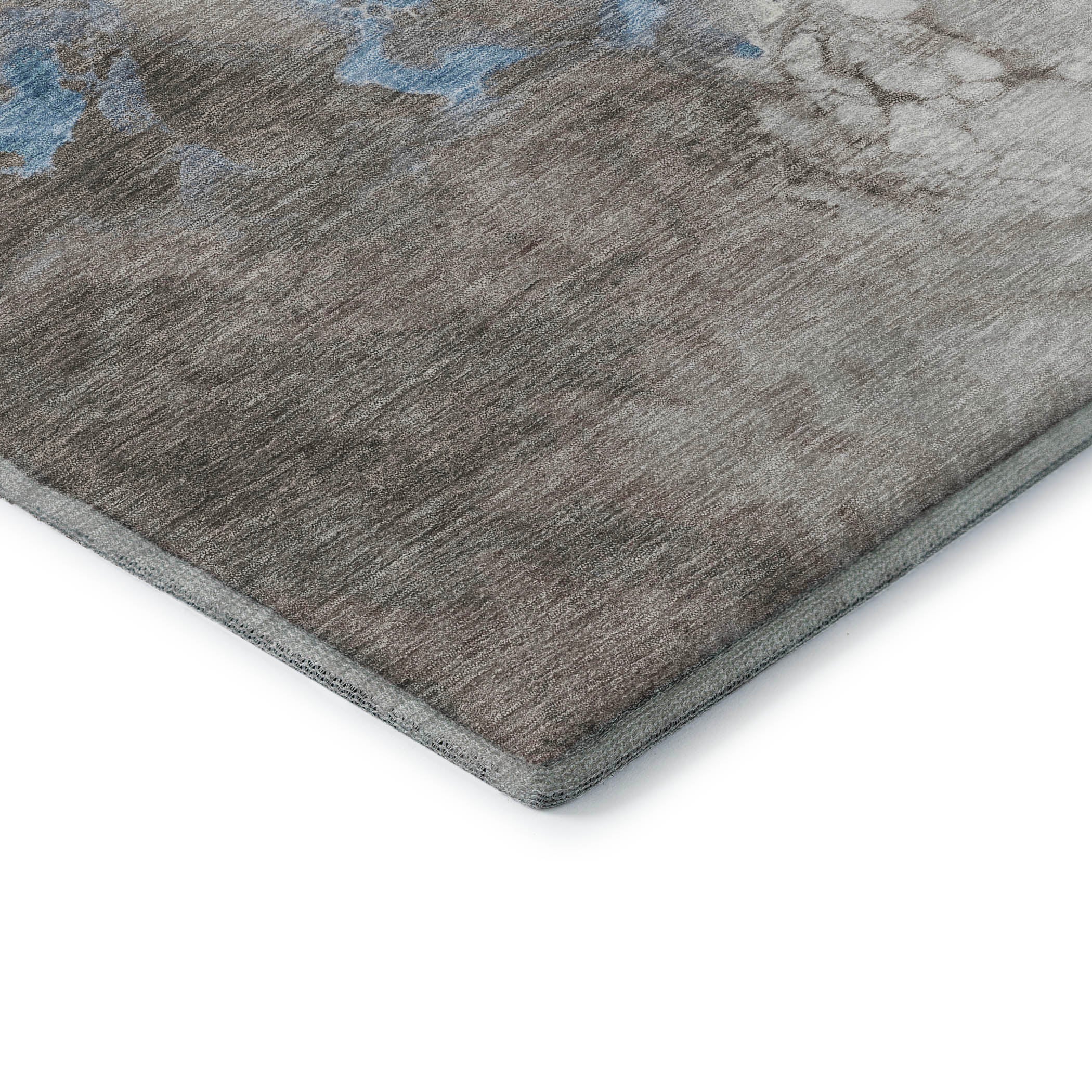 Mdina Machine Washable Transitional Taupe Brown Rug 1'8" x 2'6" #shape_Rectangle