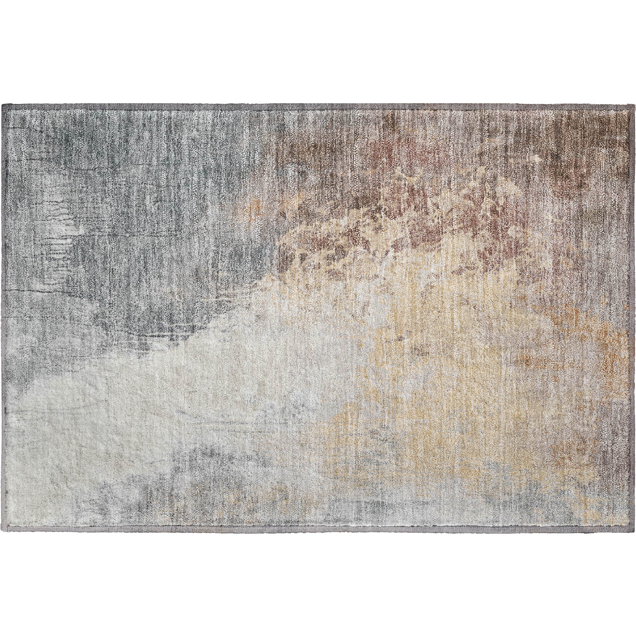 Sintra Machine Washable Transitional Coral Orange Rug 1'8" x 2'6" #shape_Rectangle