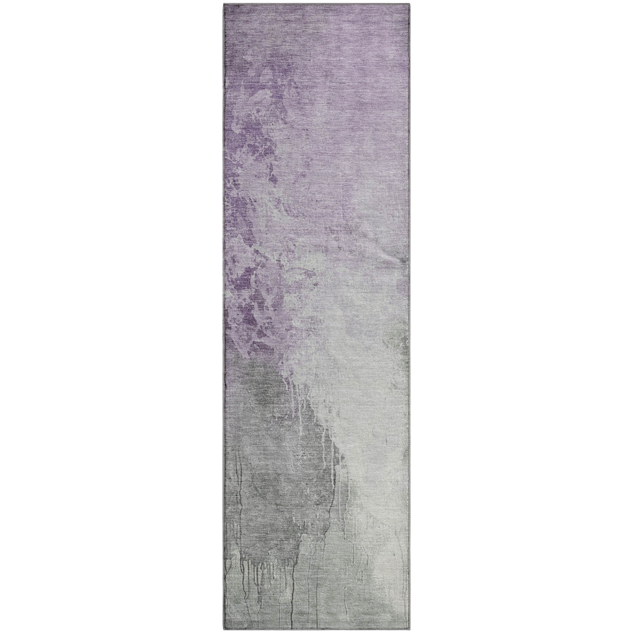Sintra Machine Washable Transitional Lavender Purple Rug 2'3" x 7'6" #shape_Runner