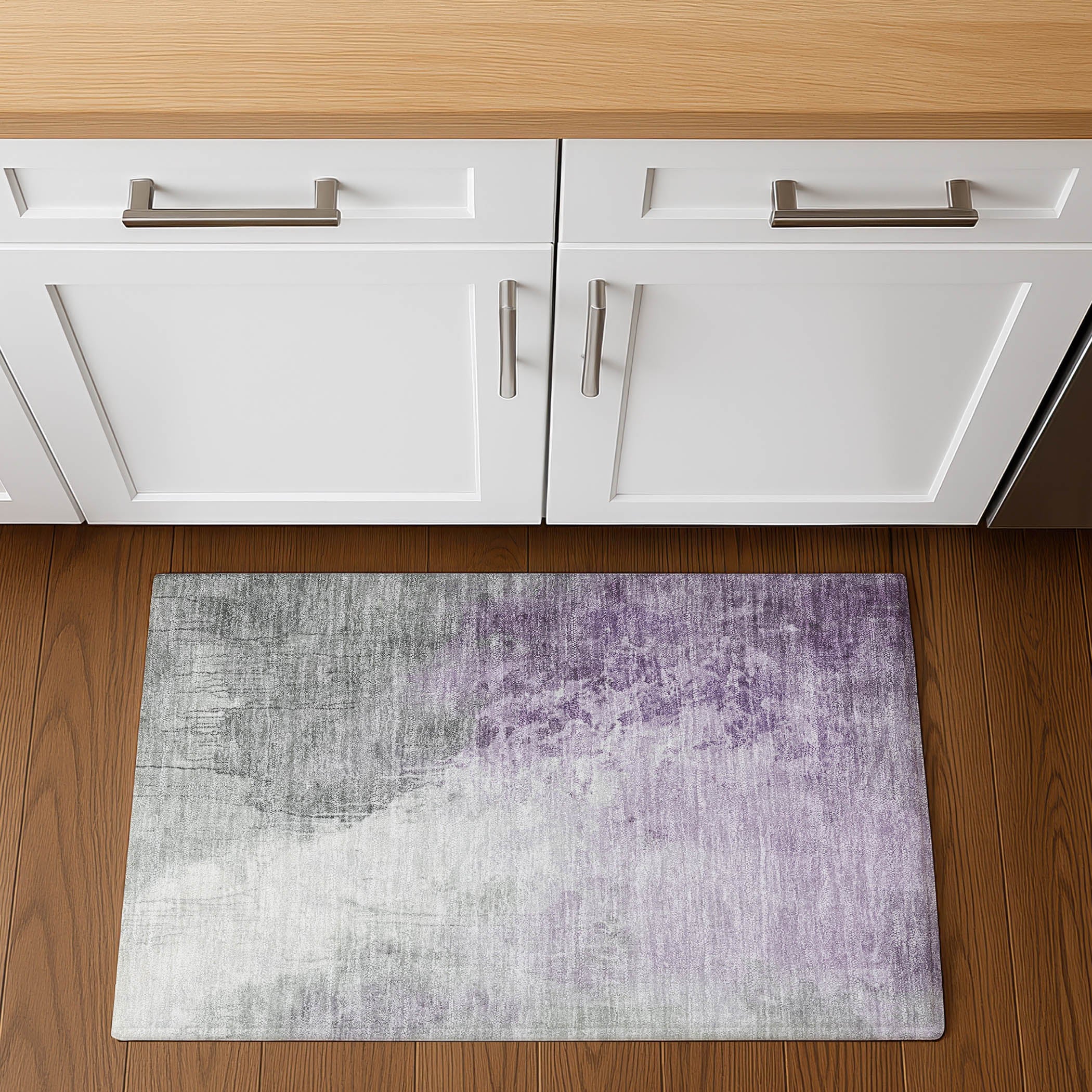 Sintra Machine Washable Transitional Lavender Purple Rug 1'8" x 2'6" #shape_Rectangle
