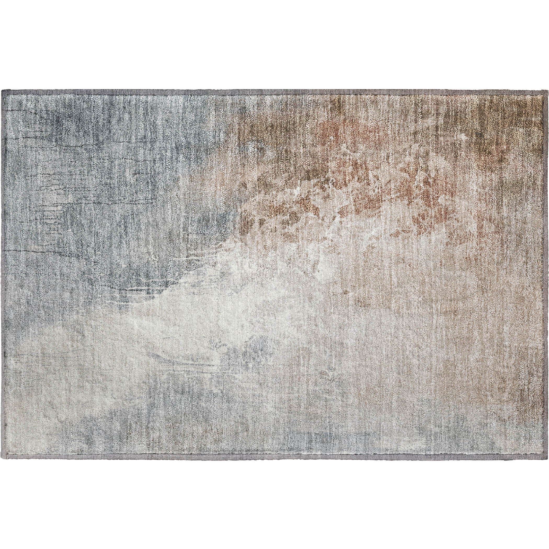 Sintra Machine Washable Transitional Paprika Orange Rug 1'8" x 2'6" #shape_Rectangle