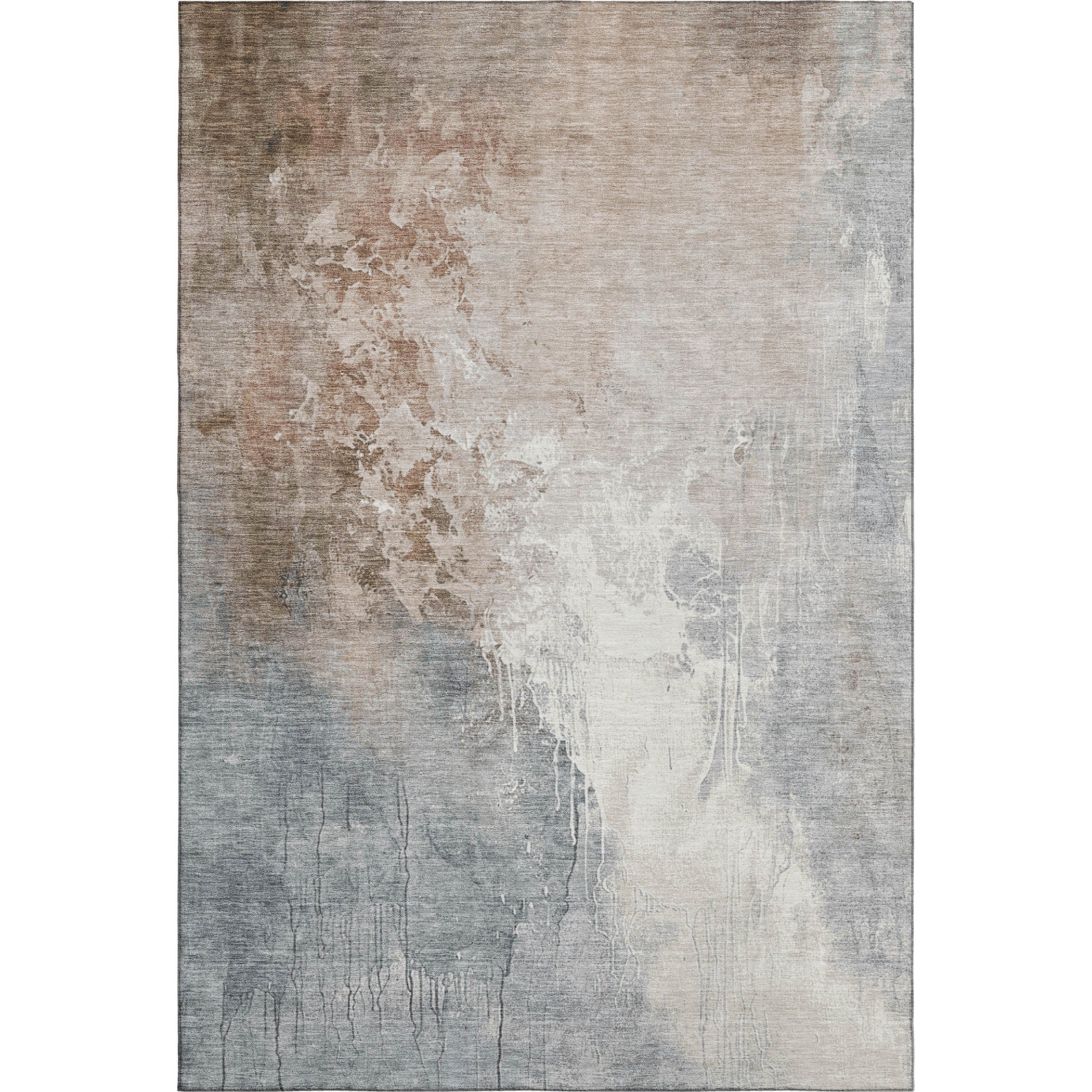 Sintra Machine Washable Transitional Paprika Orange Rug 2'6" x 3'10" #shape_Rectangle
