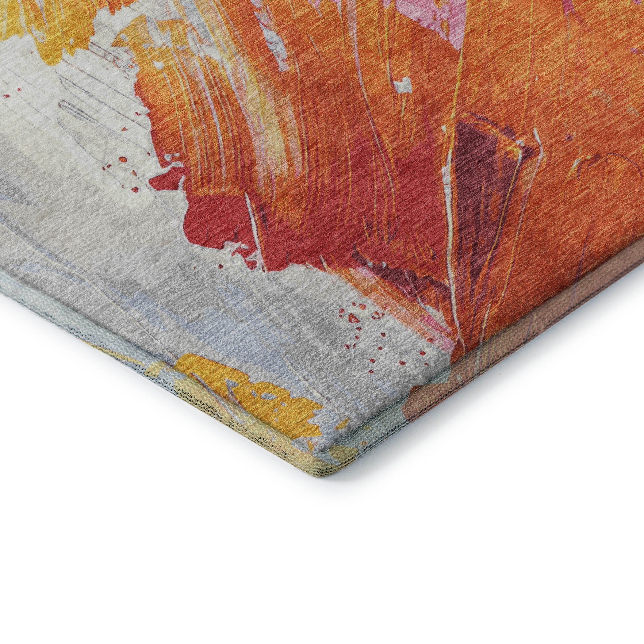 Queenstown Machine Washable Transitional Blush Pink Rug 1'8" x 2'6" #shape_Rectangle