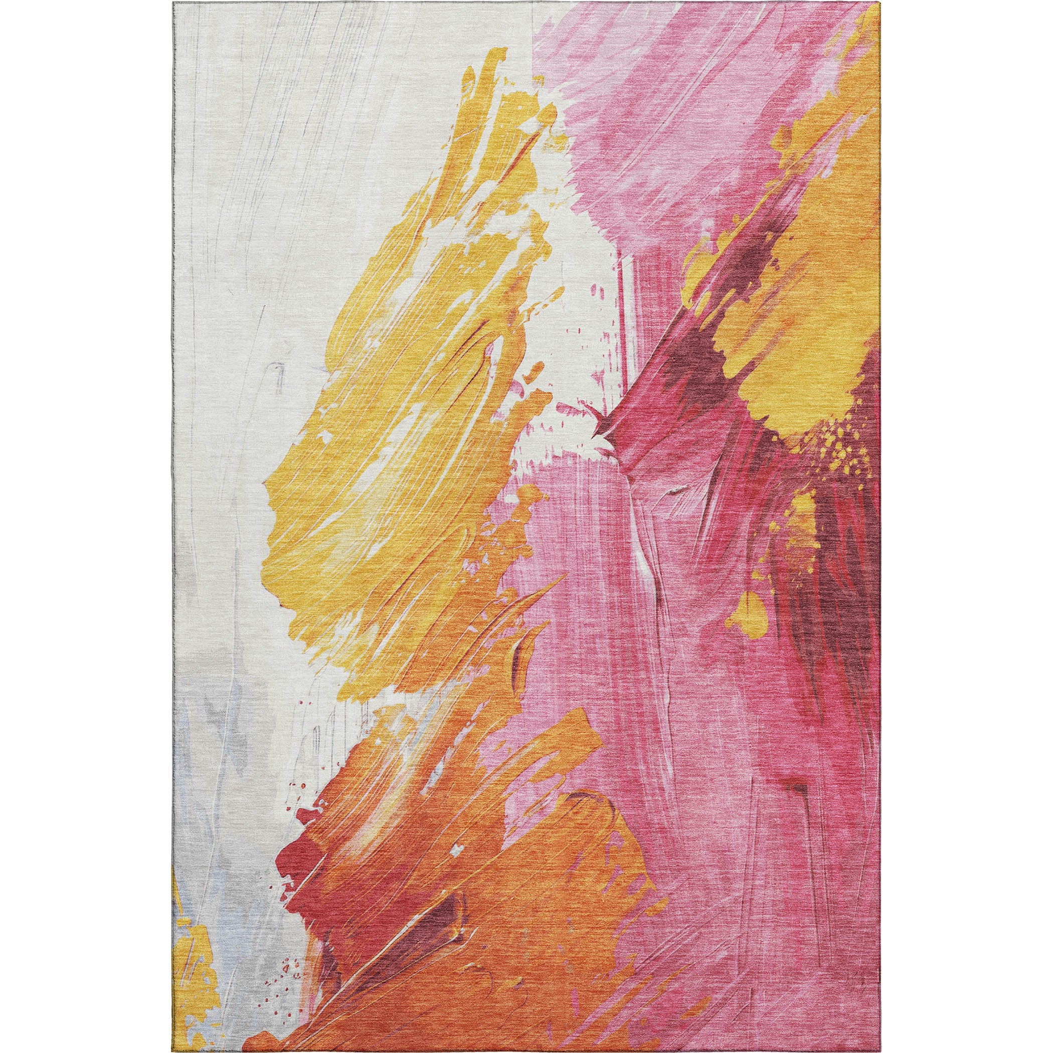 Queenstown Machine Washable Transitional Blush Pink Rug 2'6" x 3'10" #shape_Rectangle