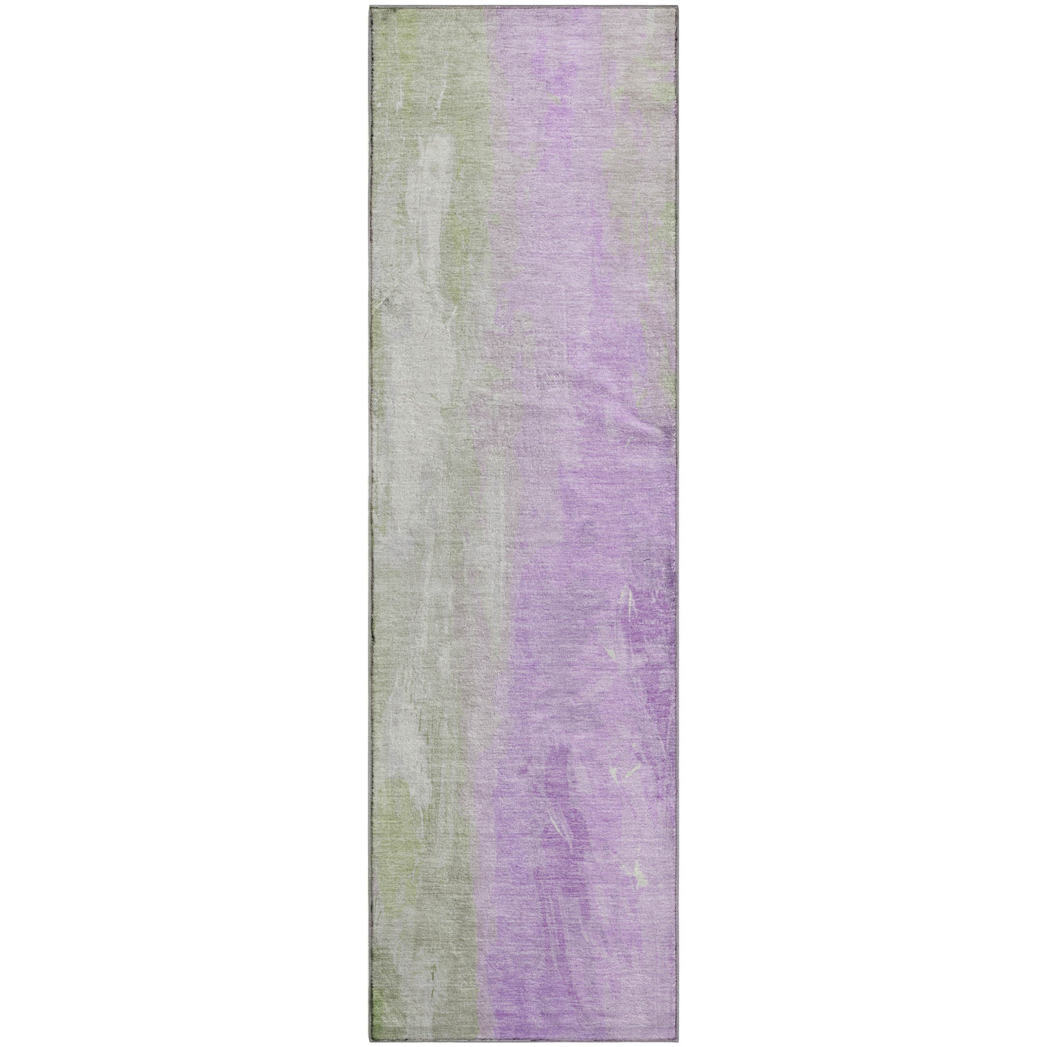 Sarajevo Machine Washable Transitional Aloe Green Rug 2'3" x 7'6" #shape_Runner