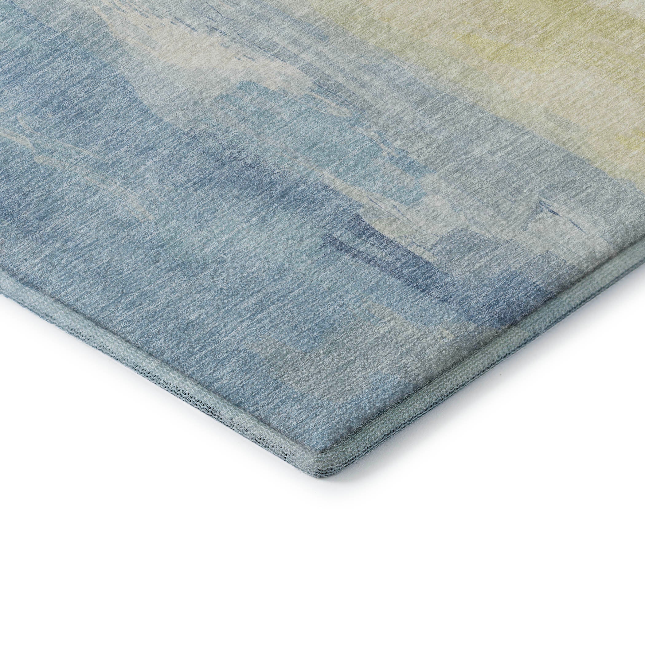 Sarajevo Machine Washable Transitional Denim Blue Rug 1'8" x 2'6" #shape_Rectangle