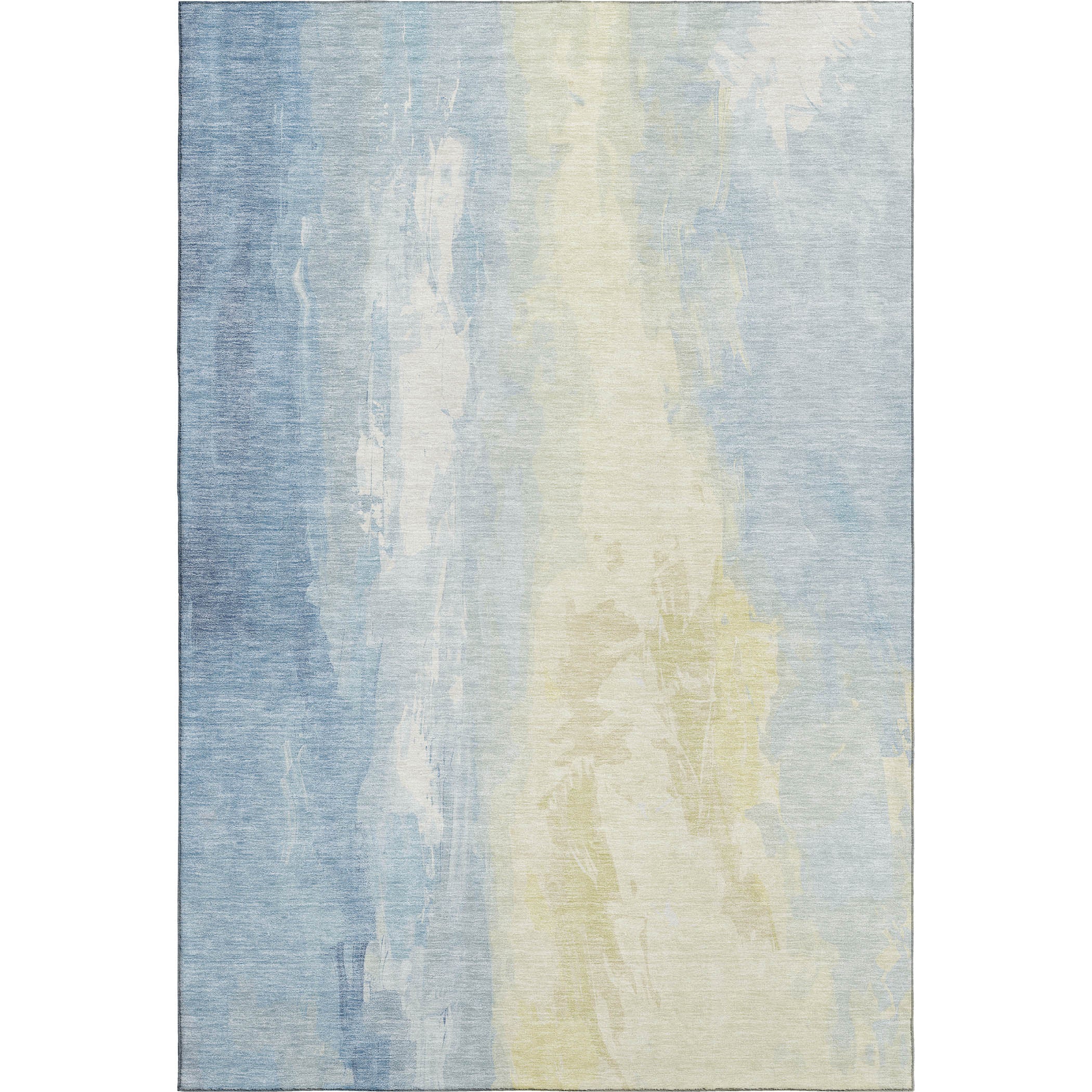 Sarajevo Machine Washable Transitional Denim Blue Rug 2'6" x 3'10" #shape_Rectangle