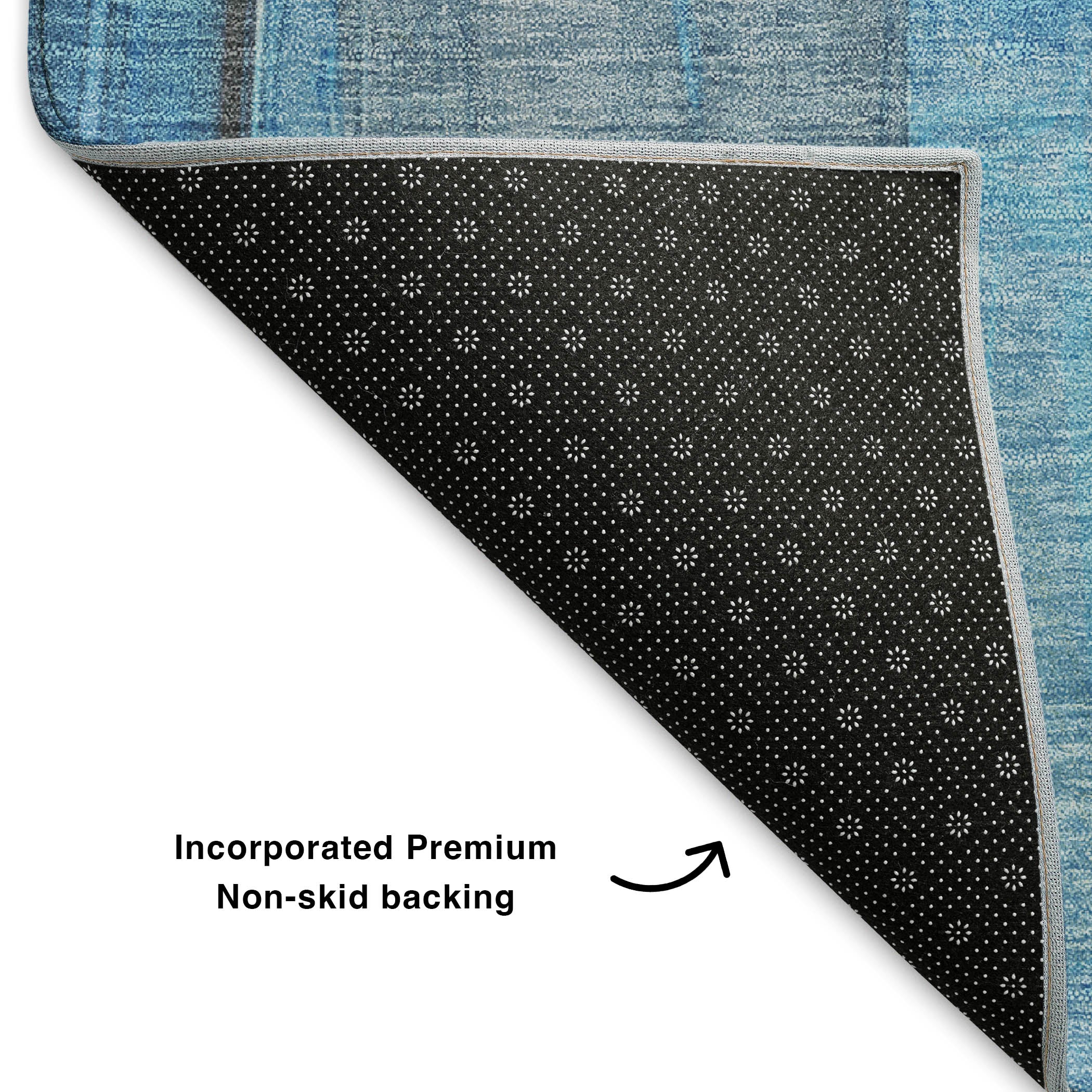 Chiang Mai Machine Washable Transitional Blue Rug 1'8" x 2'6" #shape_Rectangle