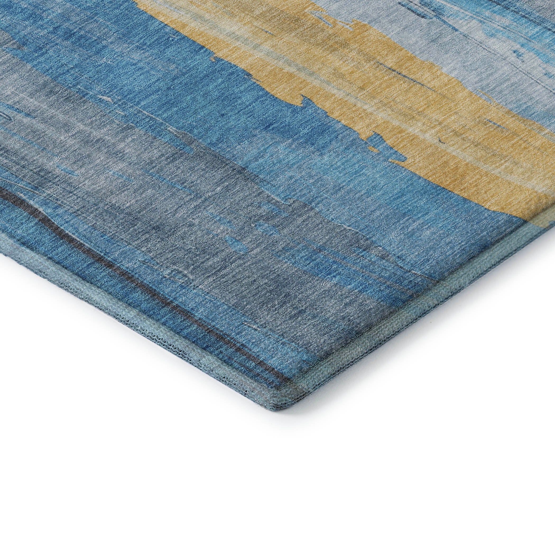 Chiang Mai Machine Washable Transitional Blue Rug 1'8" x 2'6" #shape_Rectangle