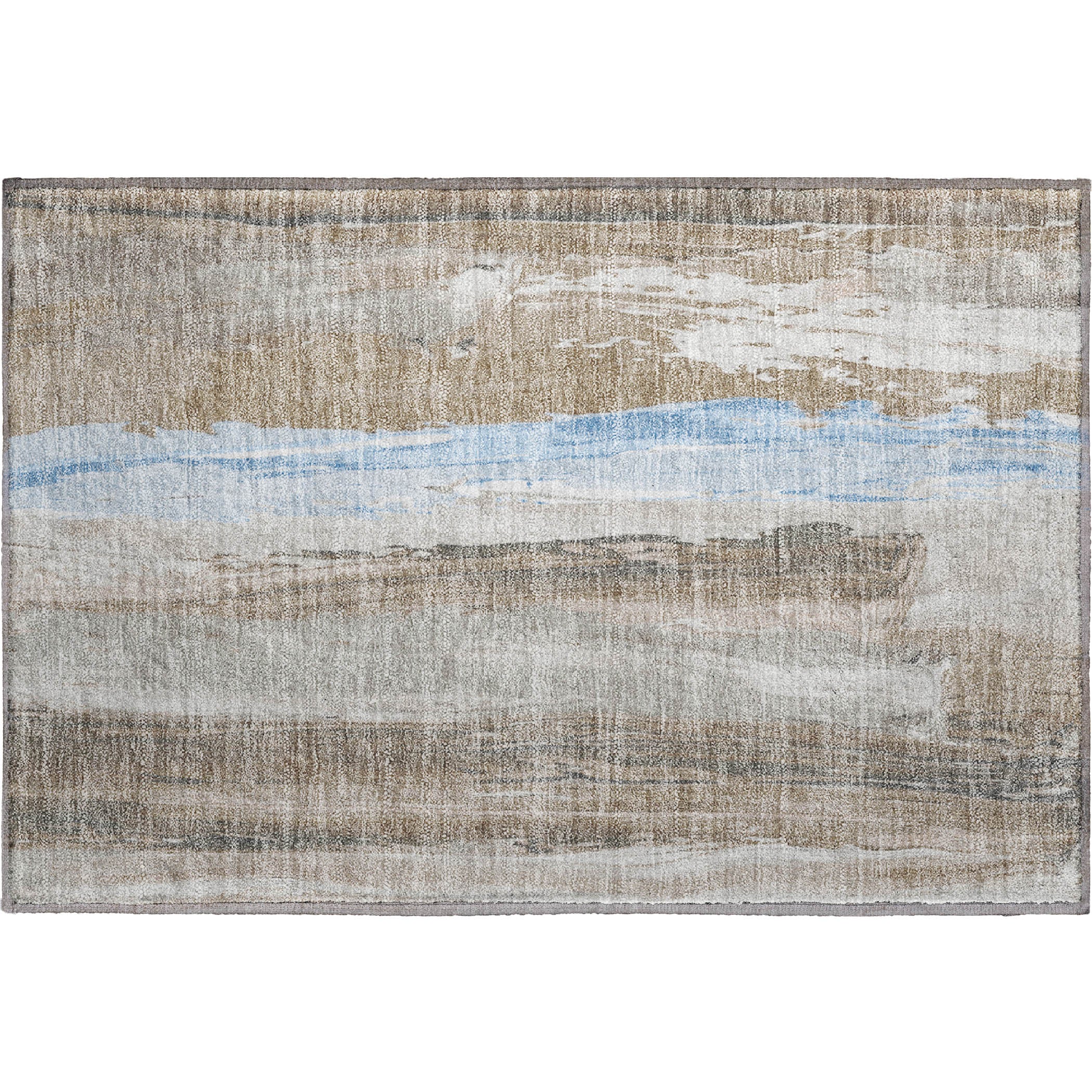 Chiang Mai Machine Washable Transitional Mocha Brown Rug 1'8" x 2'6" #shape_Rectangle