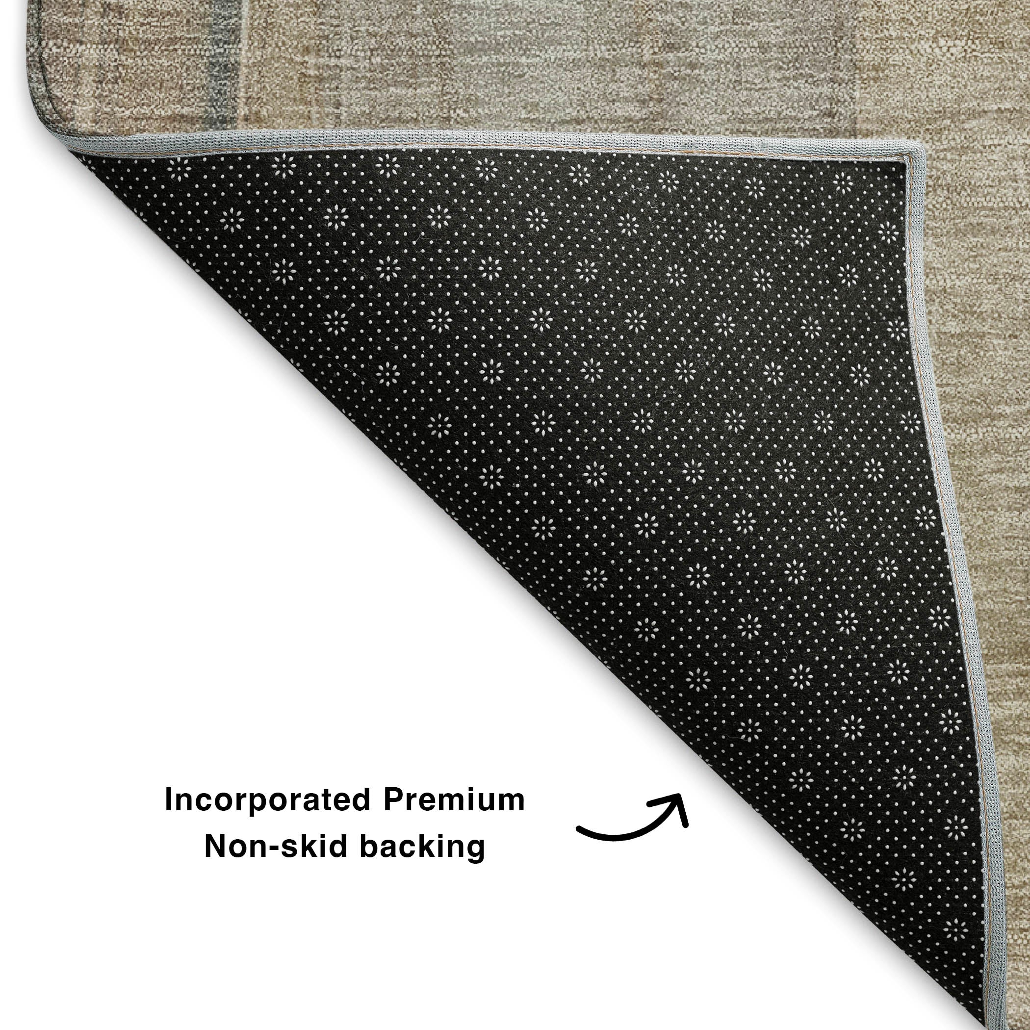 Chiang Mai Machine Washable Transitional Mocha Brown Rug 1'8" x 2'6" #shape_Rectangle