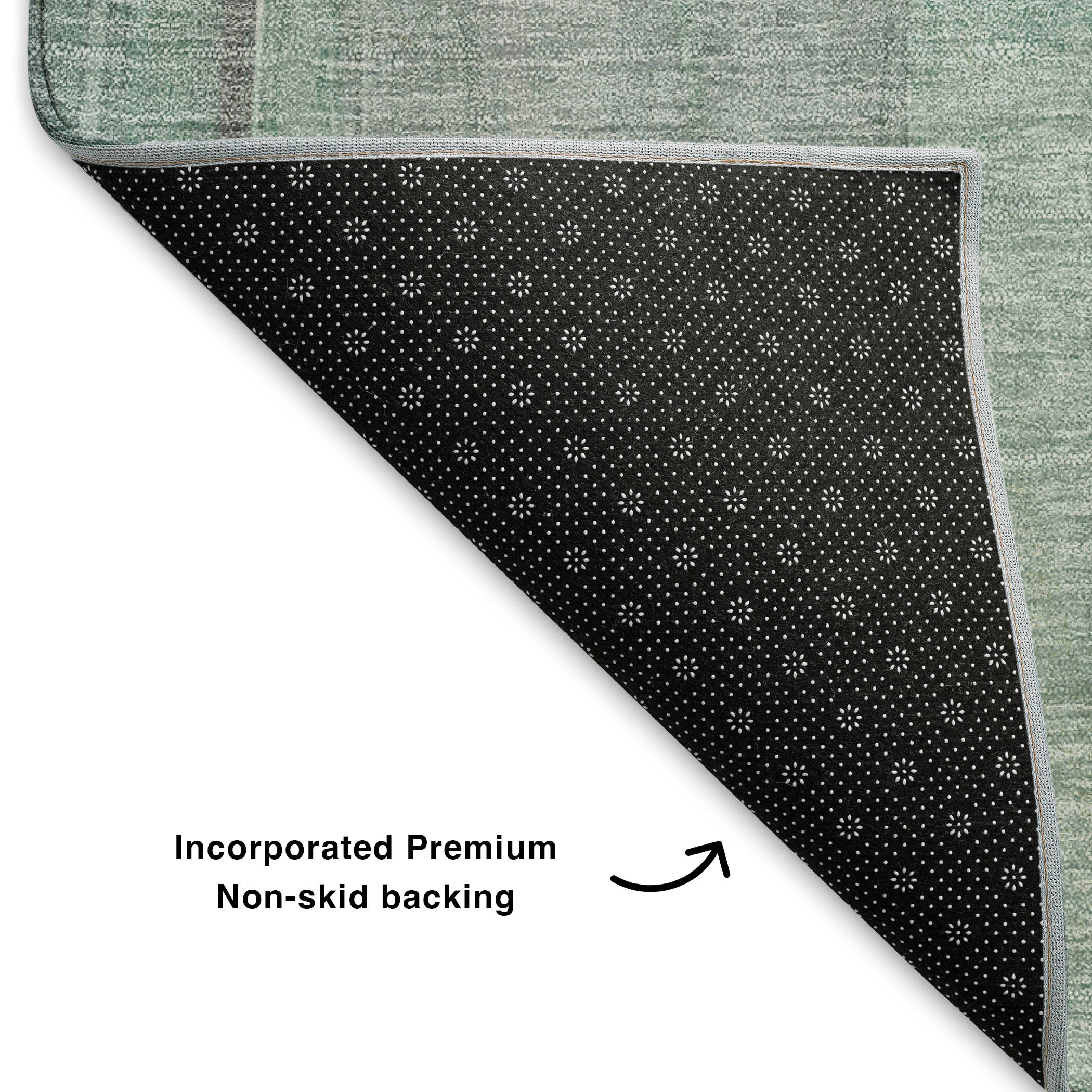 Chiang Mai Machine Washable Transitional Sage Green Rug 1'8" x 2'6" #shape_Rectangle
