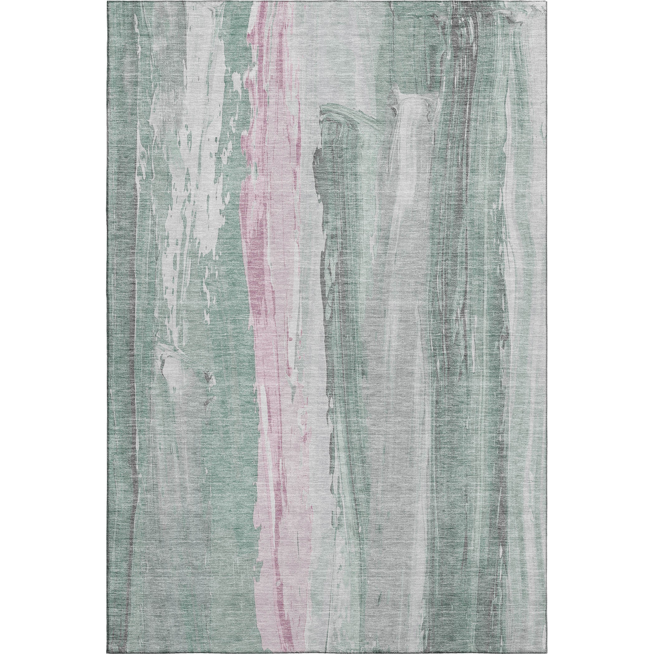 Chiang Mai Machine Washable Transitional Sage Green Rug 2'6" x 3'10" #shape_Rectangle