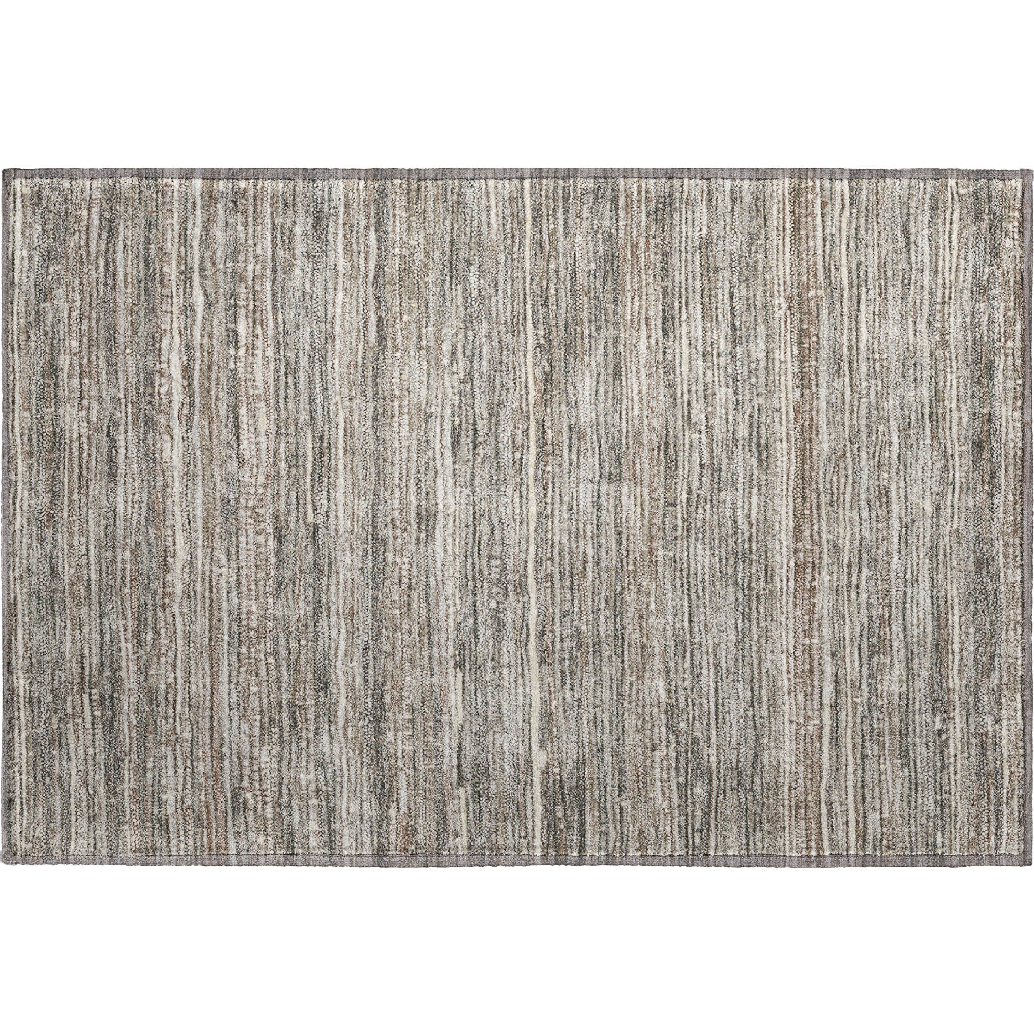 Kathmandu Machine Washable Transitional Beige Brown Rug 1'8" x 2'6" #shape_Rectangle