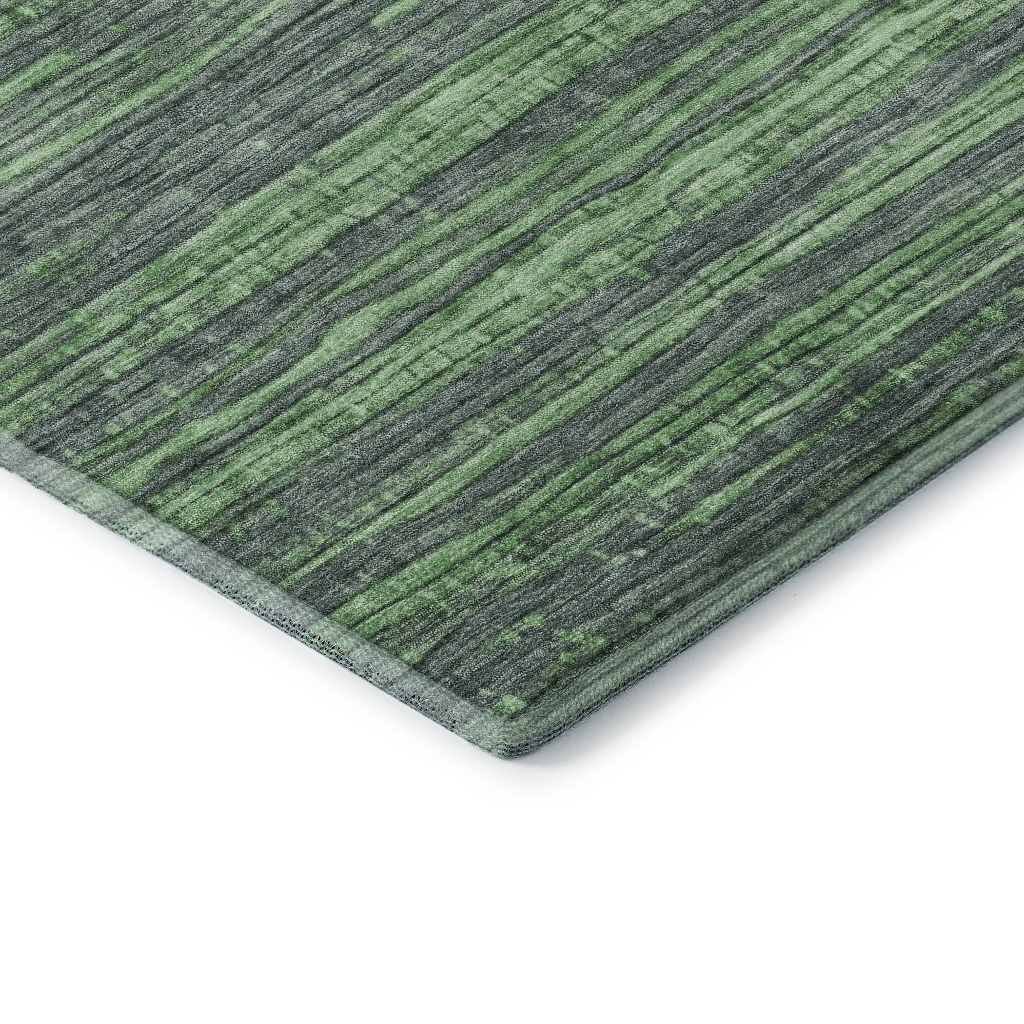 Kathmandu Machine Washable Transitional Green Rug 1'8" x 2'6" #shape_Rectangle