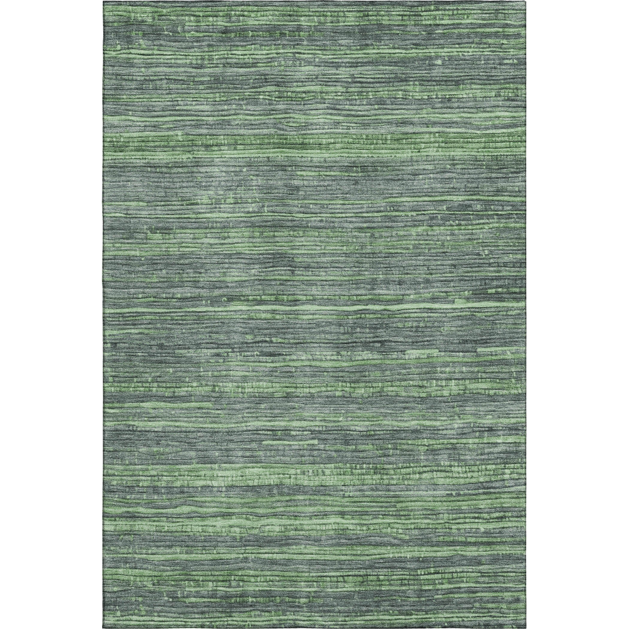 Kathmandu Machine Washable Transitional Green Rug 2'6" x 3'10" #shape_Rectangle