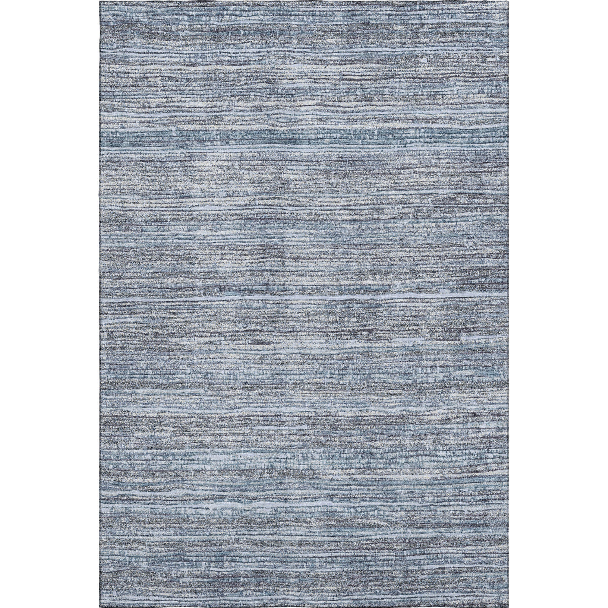 Kathmandu Machine Washable Transitional Sky Blue Rug 2'6" x 3'10" #shape_Rectangle