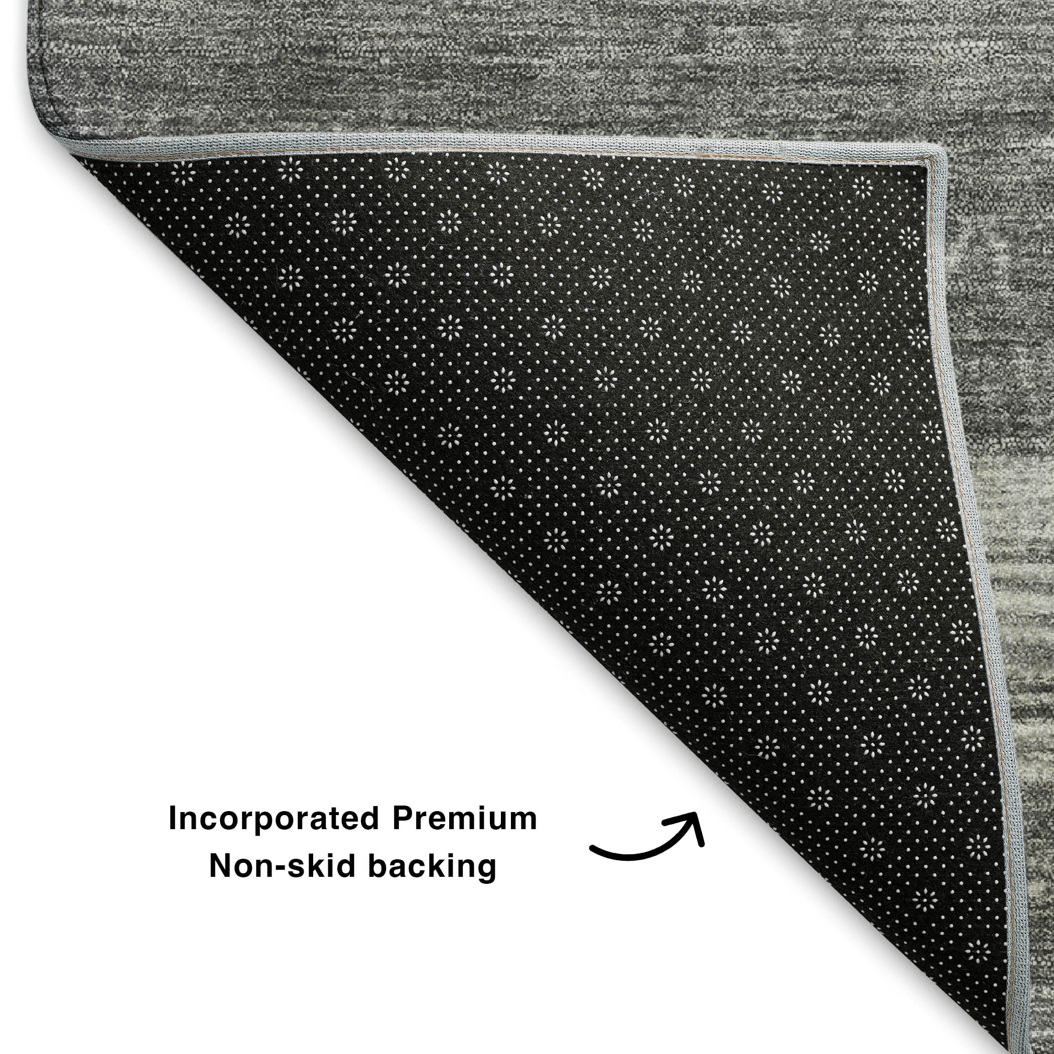 Oaxaca Machine Washable Transitional Gray Rug 1'8" x 2'6" #shape_Rectangle
