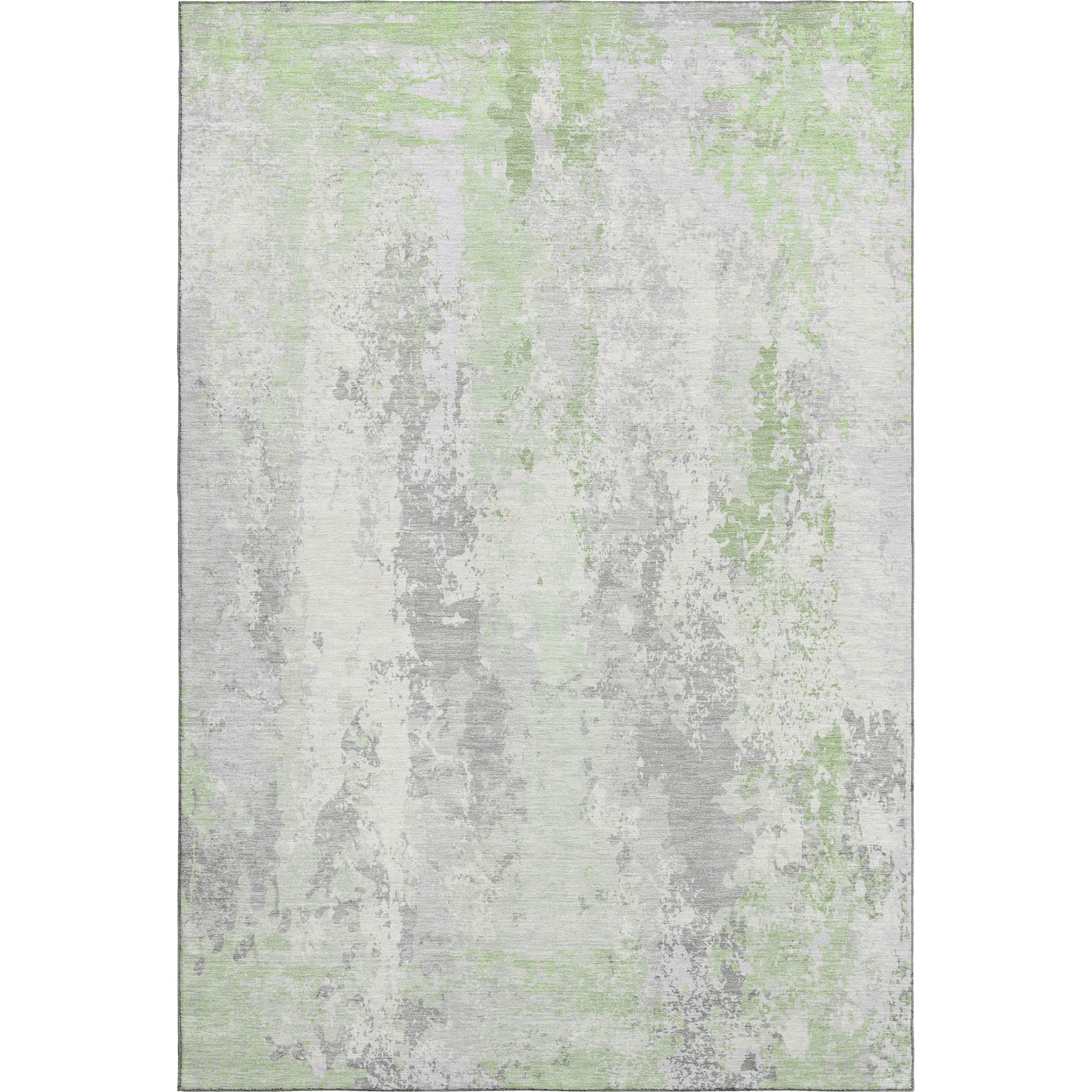 Zanzibar Machine Washable Transitional Aloe Green Rug 2'6" x 3'10" #shape_Rectangle