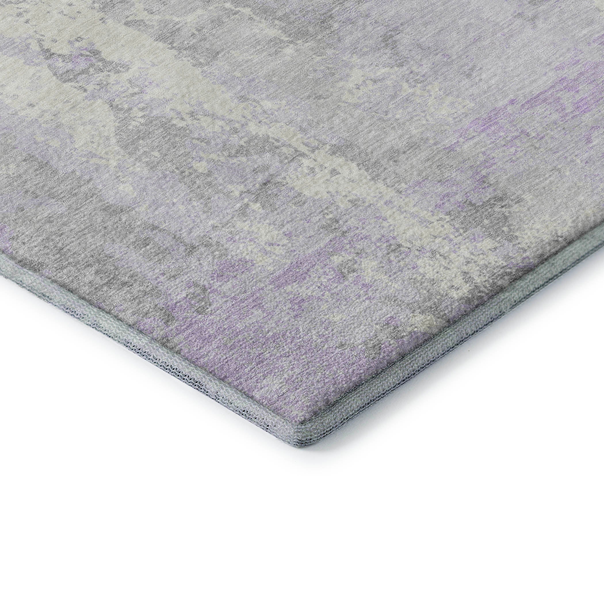 Zanzibar Machine Washable Transitional Lavender Purple Rug 1'8" x 2'6" #shape_Rectangle