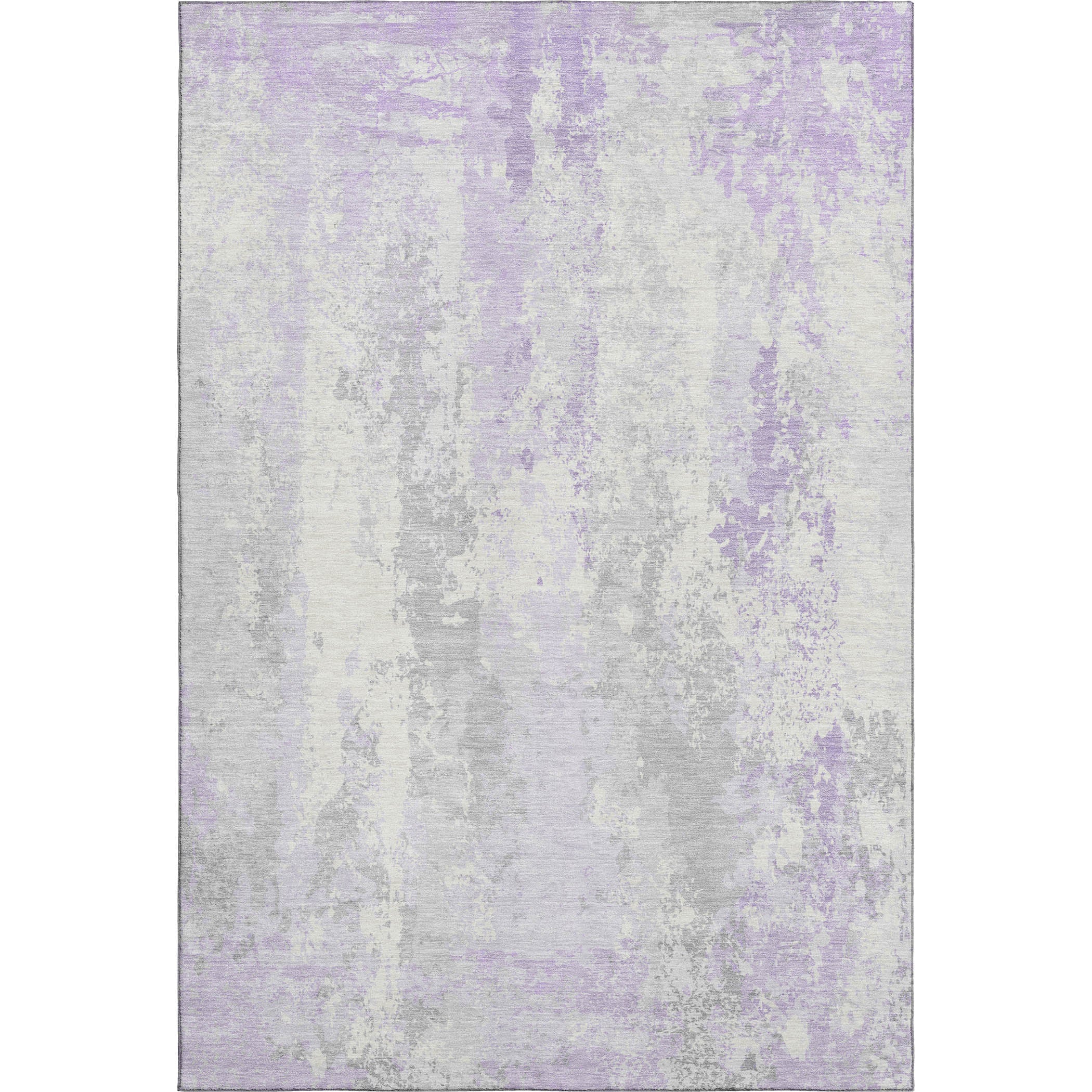 Zanzibar Machine Washable Transitional Lavender Purple Rug 2'6" x 3'10" #shape_Rectangle