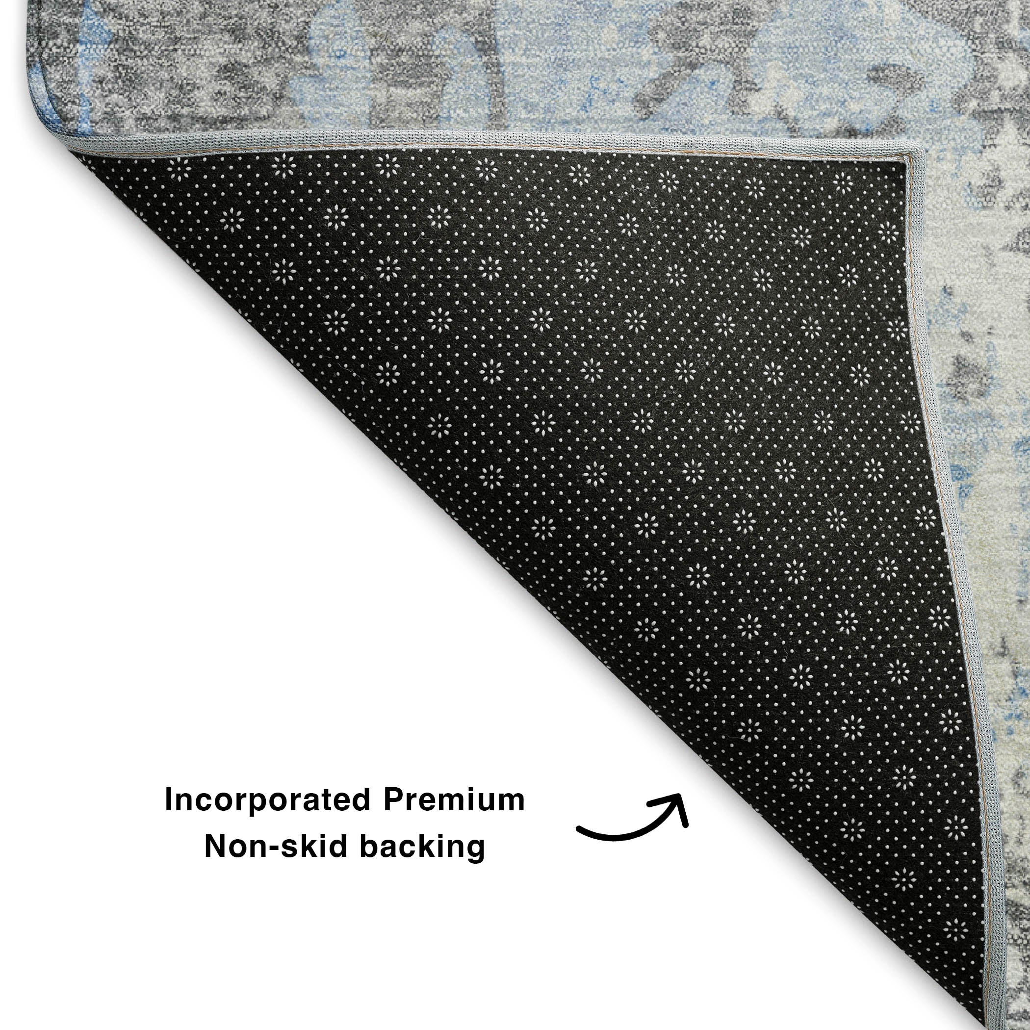 Zanzibar Machine Washable Transitional Sky Blue Rug 1'8" x 2'6" #shape_Rectangle