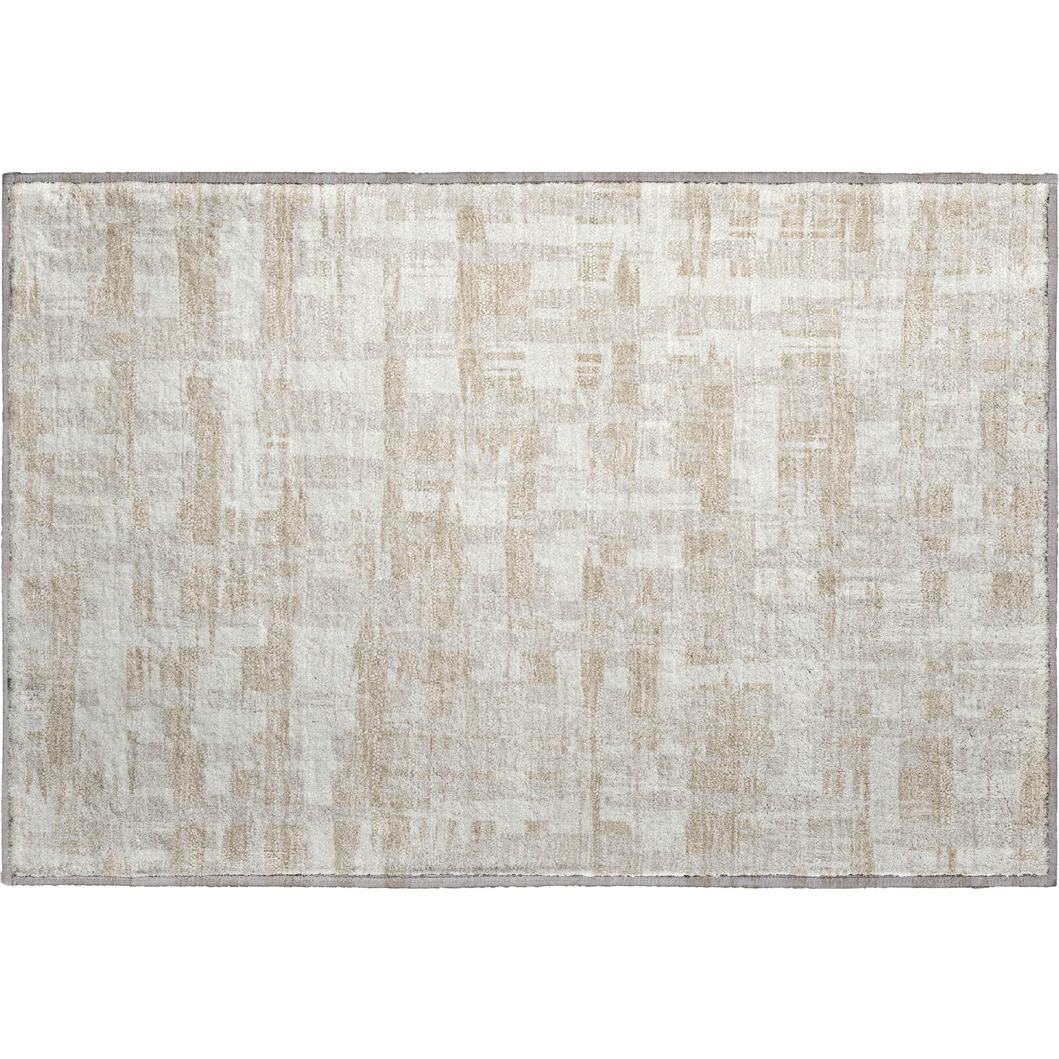Seoul Machine Washable Transitional Ivory Rug 1'8" x 2'6" #shape_Rectangle